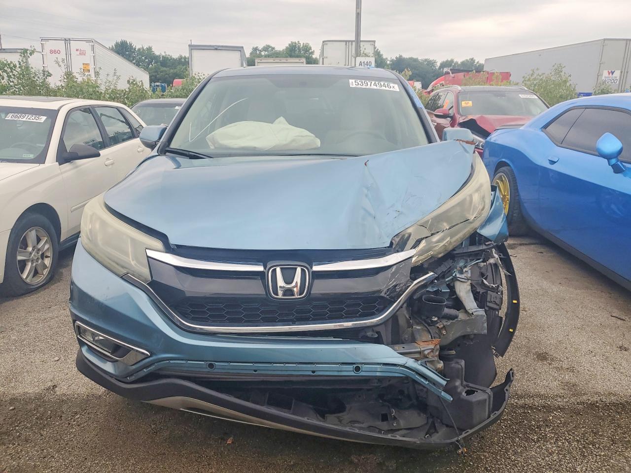 2015 Honda Cr-v Ex Синий vin: 5J6RM4H52FL051245