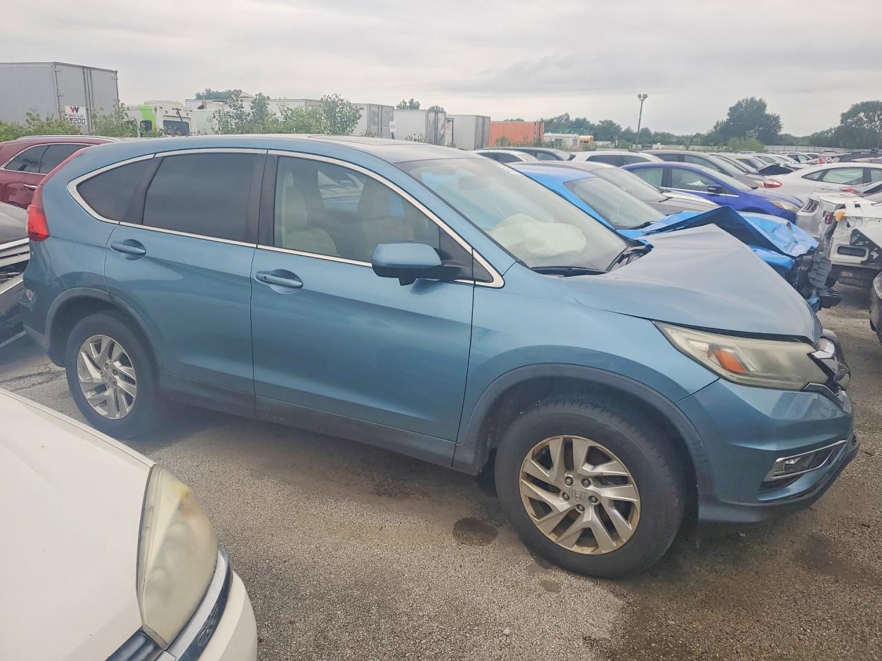2015 Honda Cr-v Ex Синий vin: 5J6RM4H52FL051245