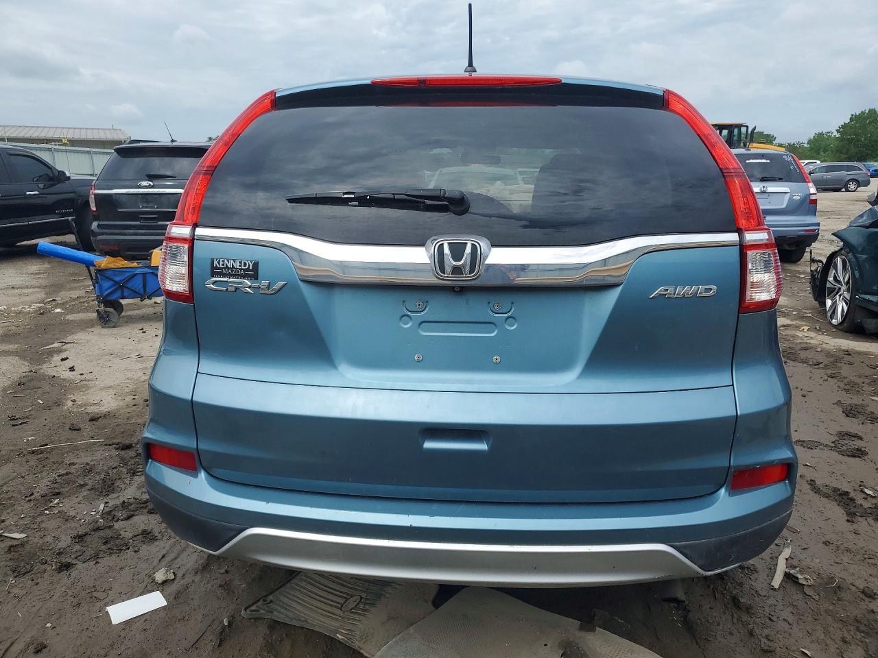 2015 Honda Cr-v Ex Синий vin: 5J6RM4H52FL051245
