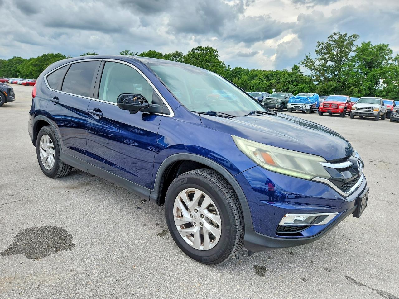 2015 Honda Cr-v Ex Blue vin: 5J6RM4H52FL057269