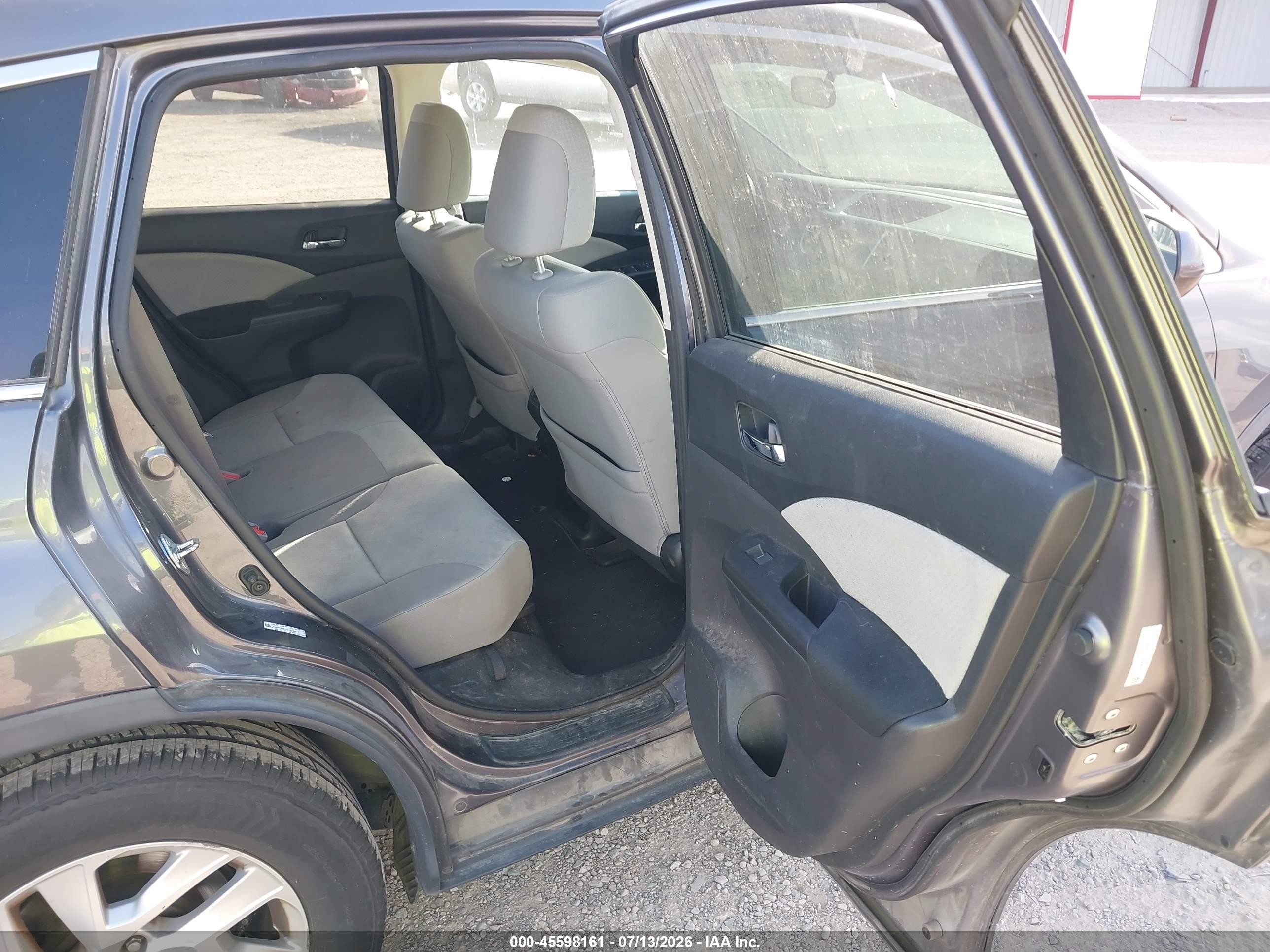 2015 Honda Cr-v Ex Gray vin: 5J6RM4H52FL065890