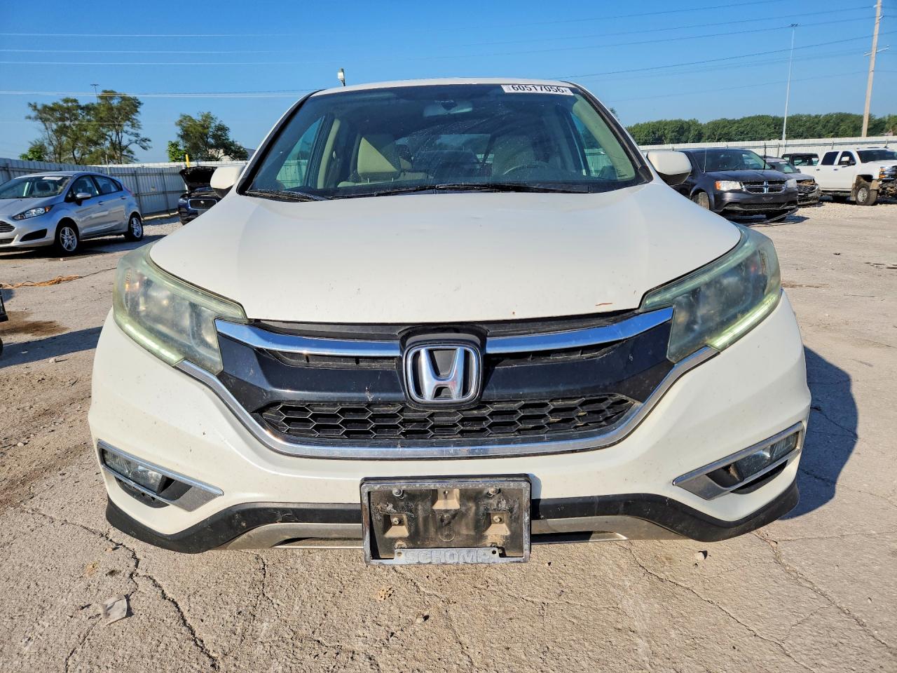 2015 Honda Cr-v Ex White vin: 5J6RM4H52FL072905