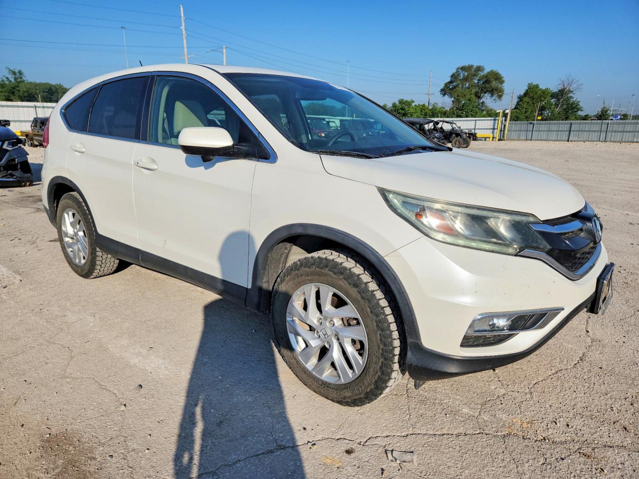 2015 Honda Cr-v Ex White vin: 5J6RM4H52FL072905