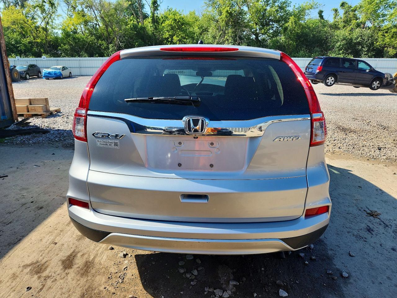 2015 Honda Cr-v Ex Silver vin: 5J6RM4H52FL092006