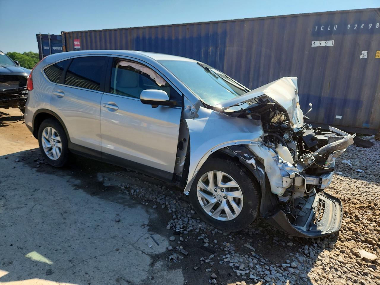 2015 Honda Cr-v Ex Silver vin: 5J6RM4H52FL092006