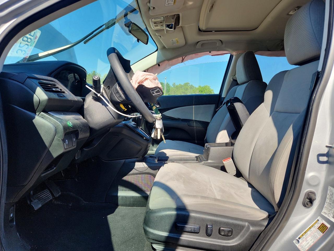 2015 Honda Cr-v Ex Silver vin: 5J6RM4H52FL092006