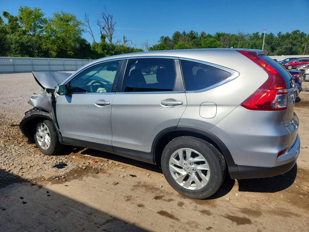 2015 Honda Cr-v Ex Silver vin: 5J6RM4H52FL092006