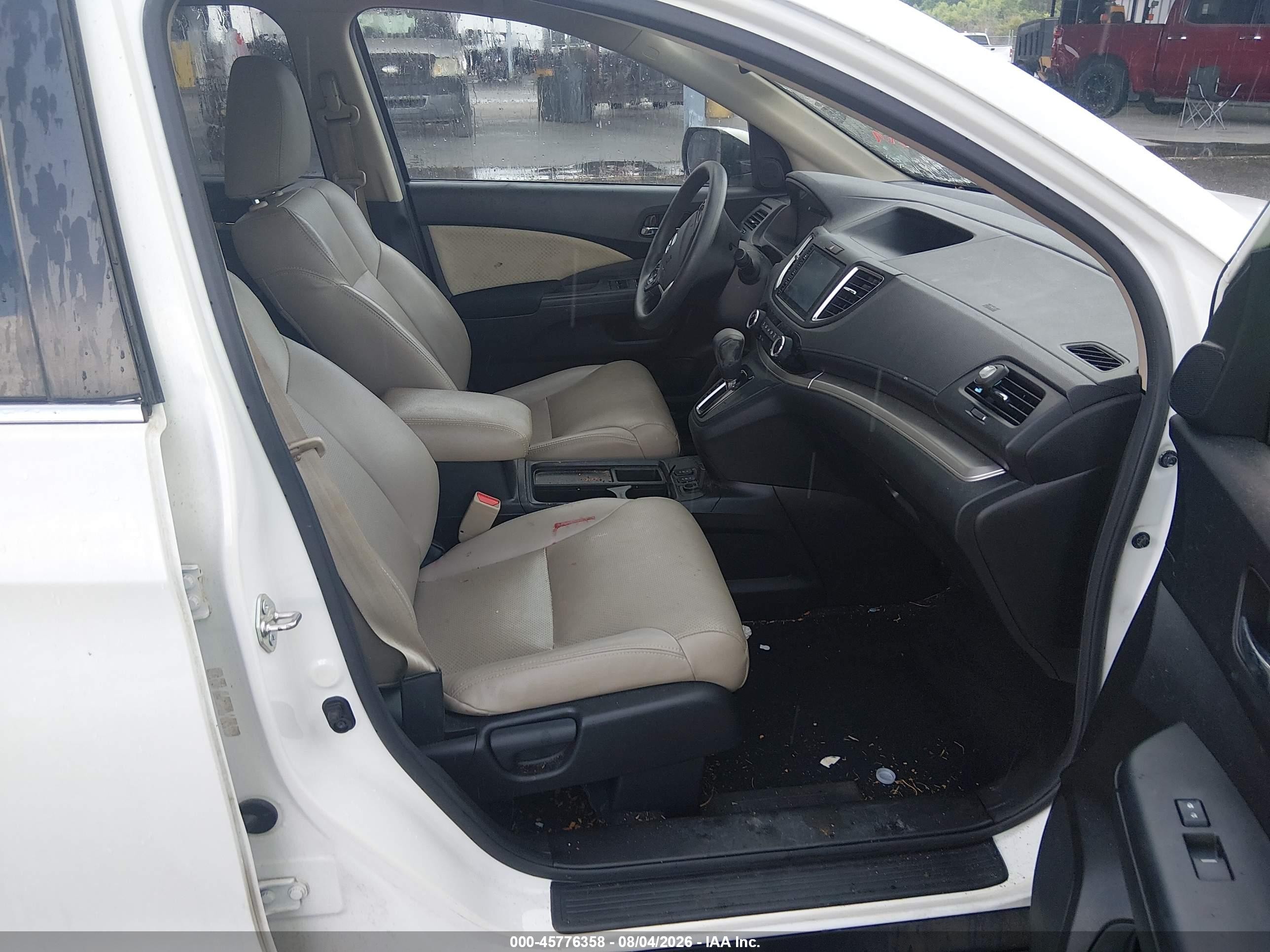 2016 Honda Cr-v Ex White vin: 5J6RM4H52GL052686