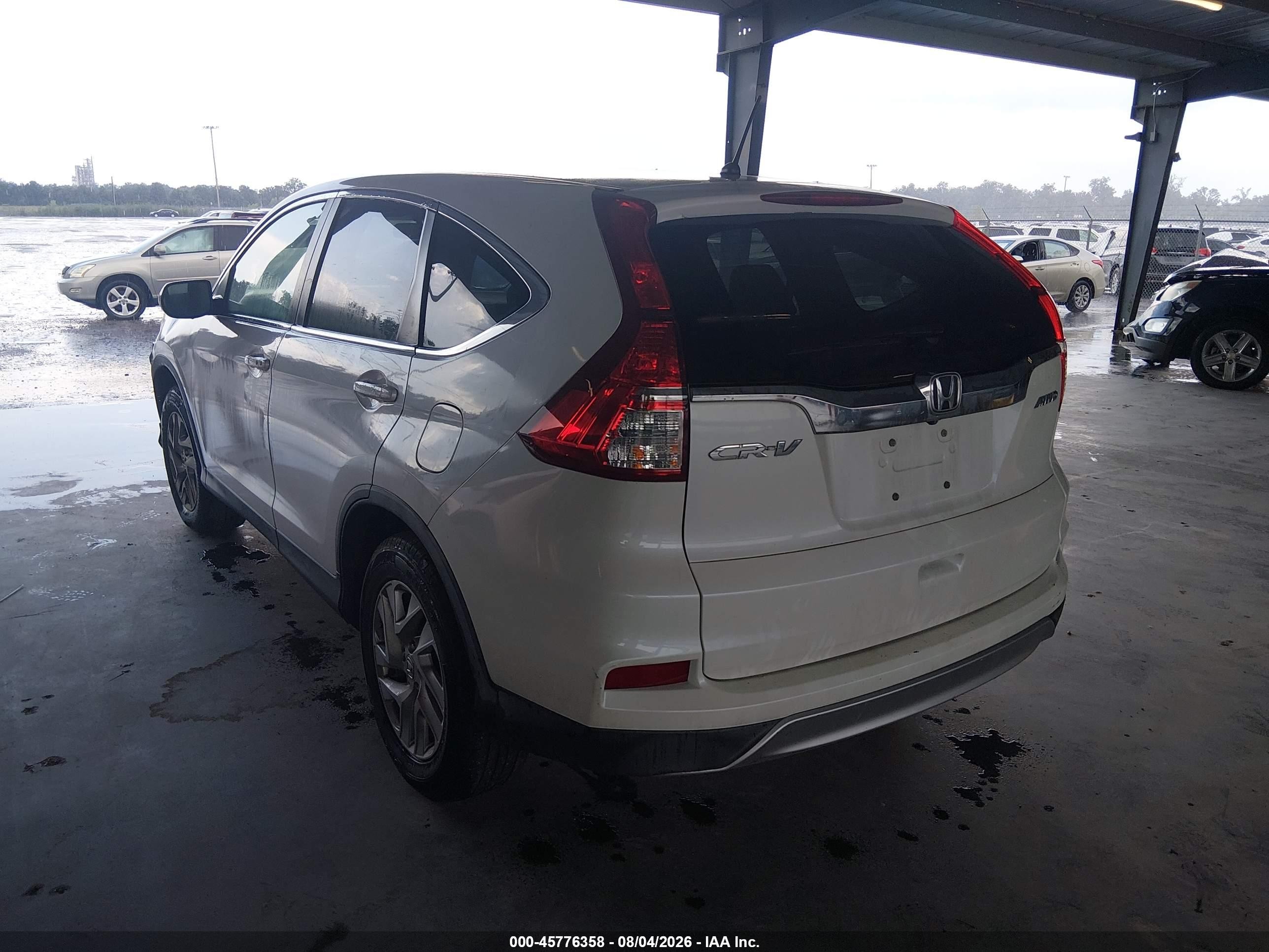 2016 Honda Cr-v Ex White vin: 5J6RM4H52GL052686