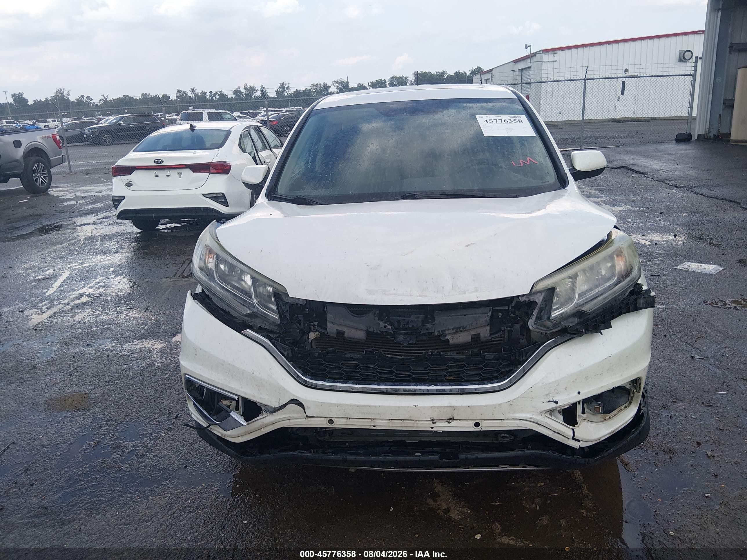 2016 Honda Cr-v Ex White vin: 5J6RM4H52GL052686