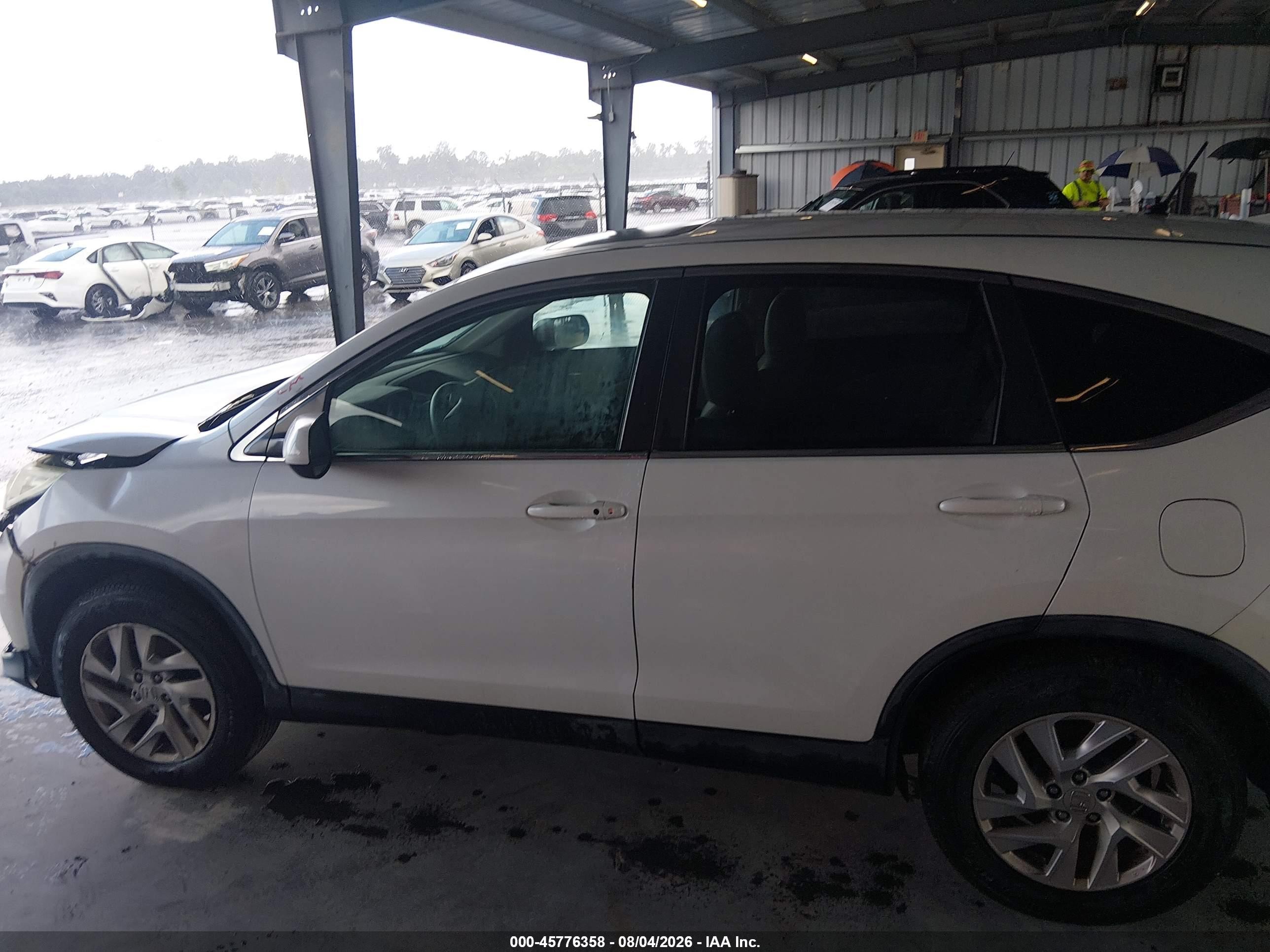 2016 Honda Cr-v Ex White vin: 5J6RM4H52GL052686