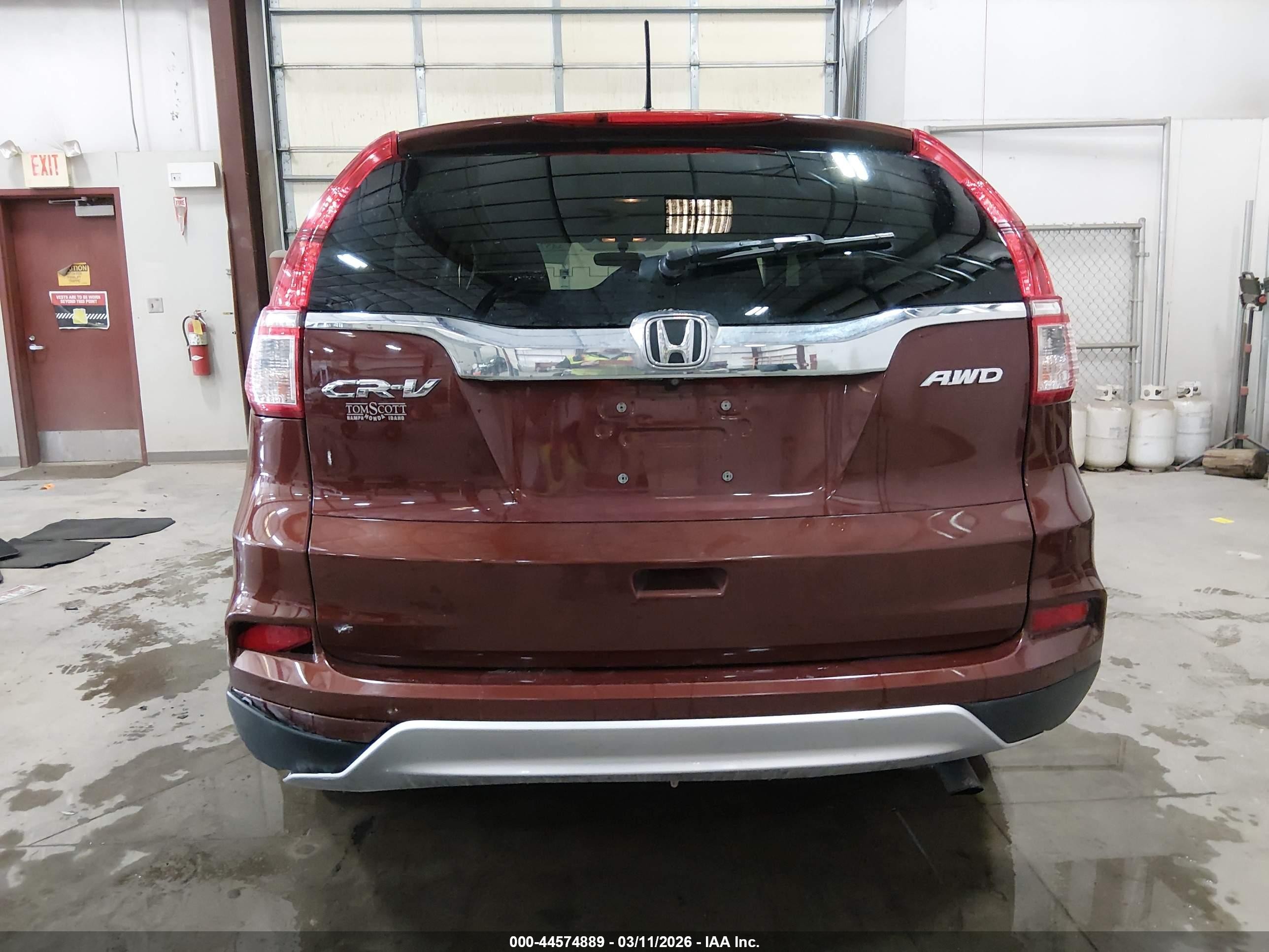 2016 Honda Cr-v Ex Бордовый vin: 5J6RM4H52GL075210