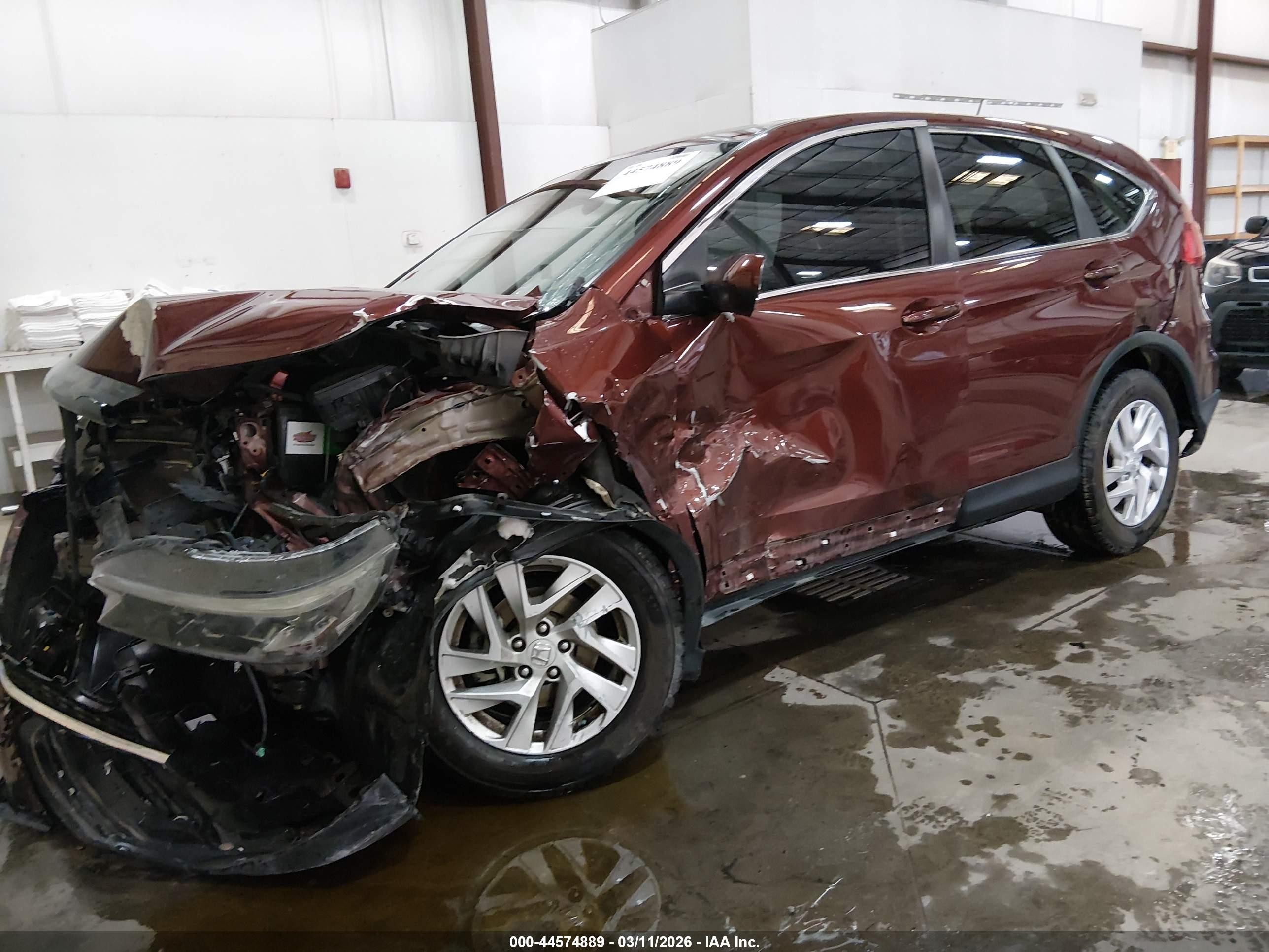 2016 Honda Cr-v Ex Бордовый vin: 5J6RM4H52GL075210