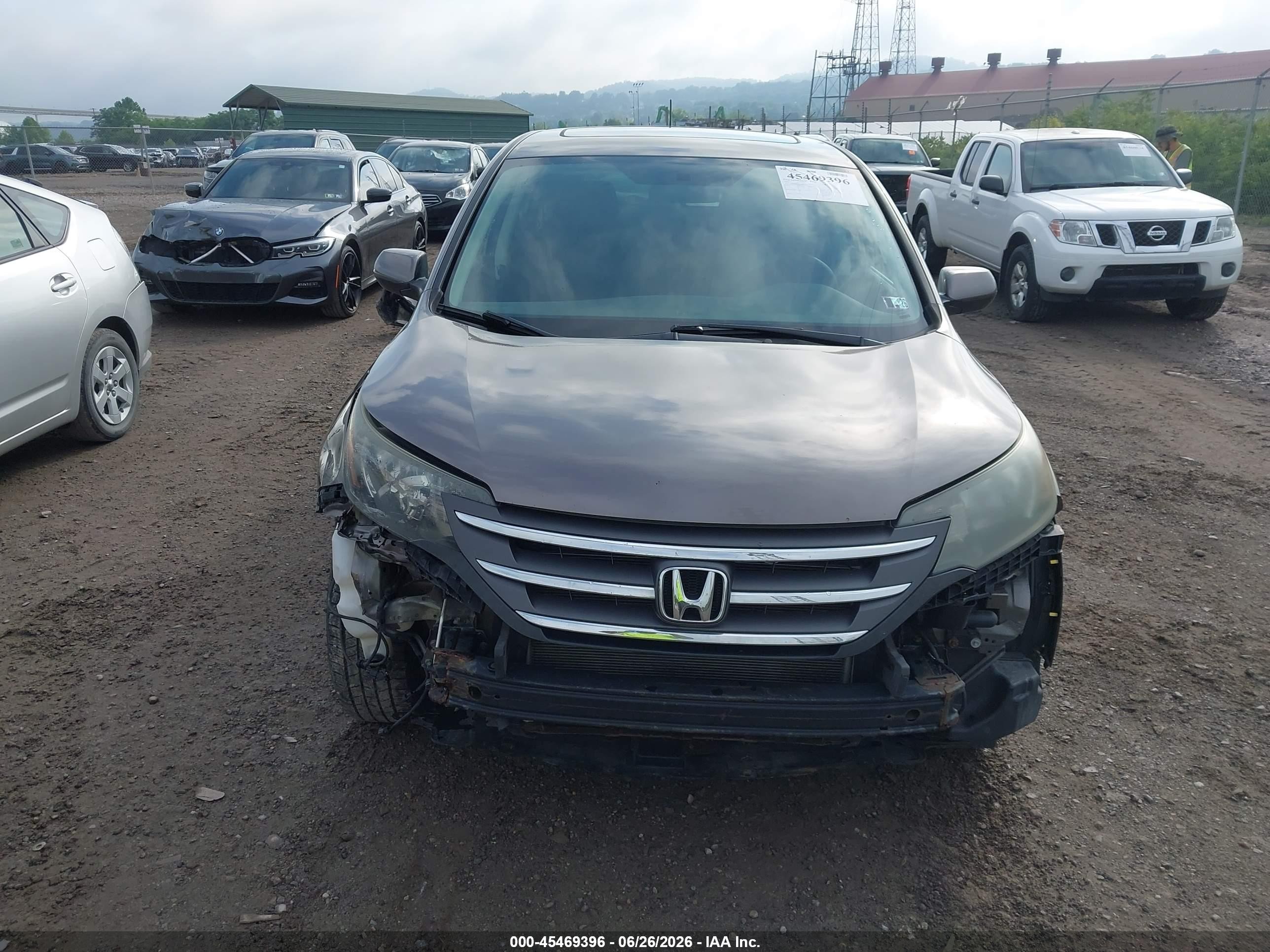 2012 Honda Cr-v Ex Бежевый vin: 5J6RM4H53CL000736