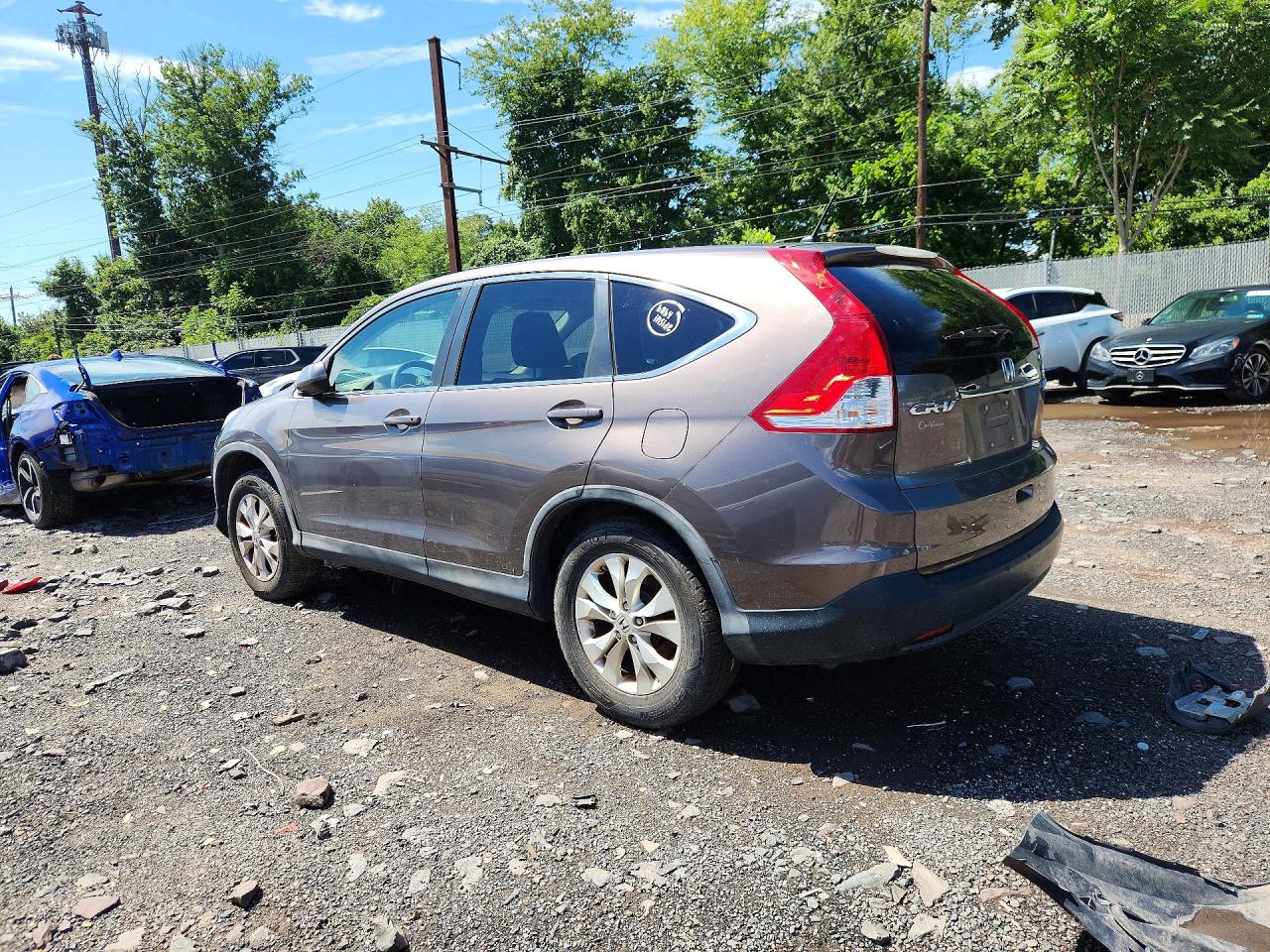 2012 Honda Cr-v Ex Желто-коричневый vin: 5J6RM4H53CL008626