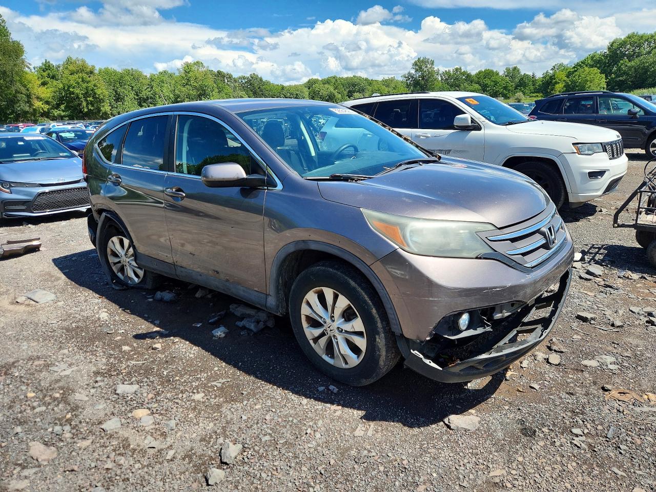 2012 Honda Cr-v Ex Желто-коричневый vin: 5J6RM4H53CL008626
