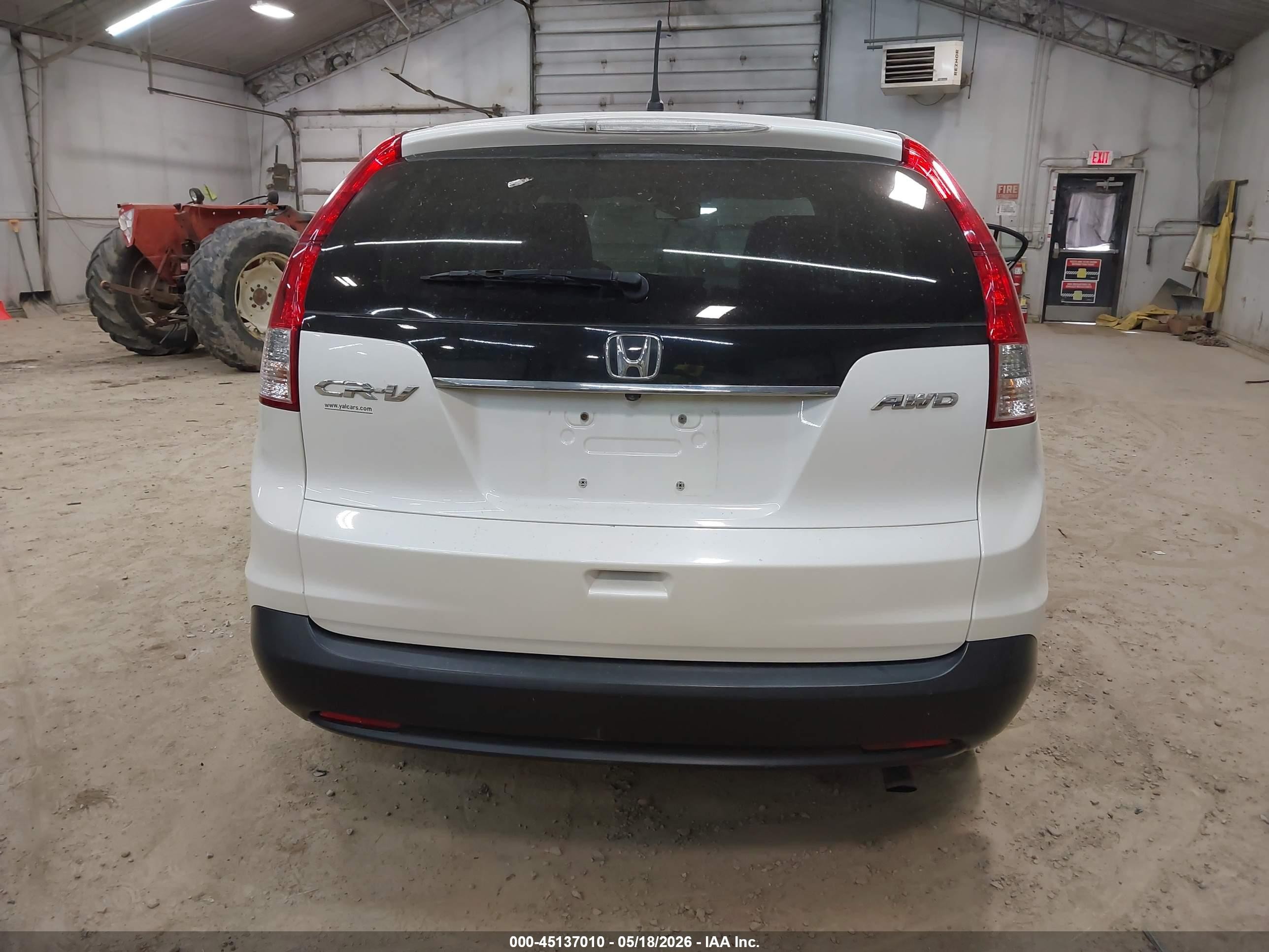 2012 Honda Cr-v Ex White vin: 5J6RM4H53CL037091