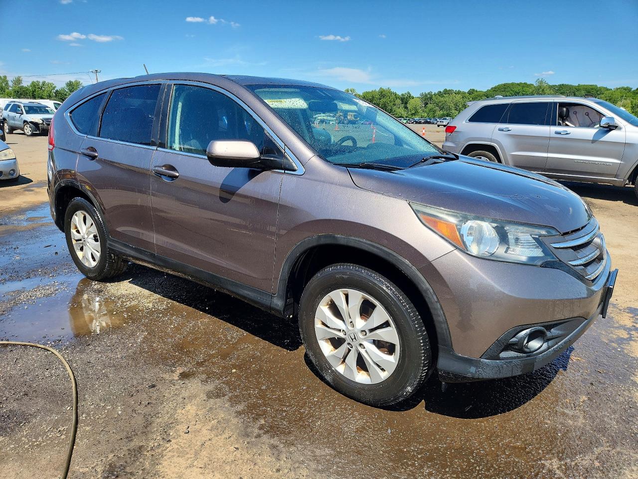 2012 Honda Cr-v Ex Brown vin: 5J6RM4H53CL054506