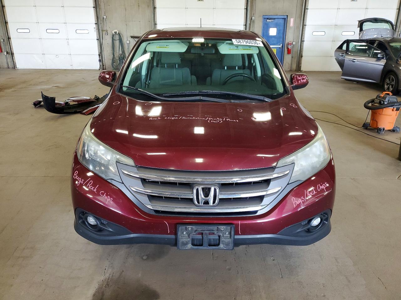 2013 Honda Cr-v Ex Бордовый vin: 5J6RM4H53DL008840