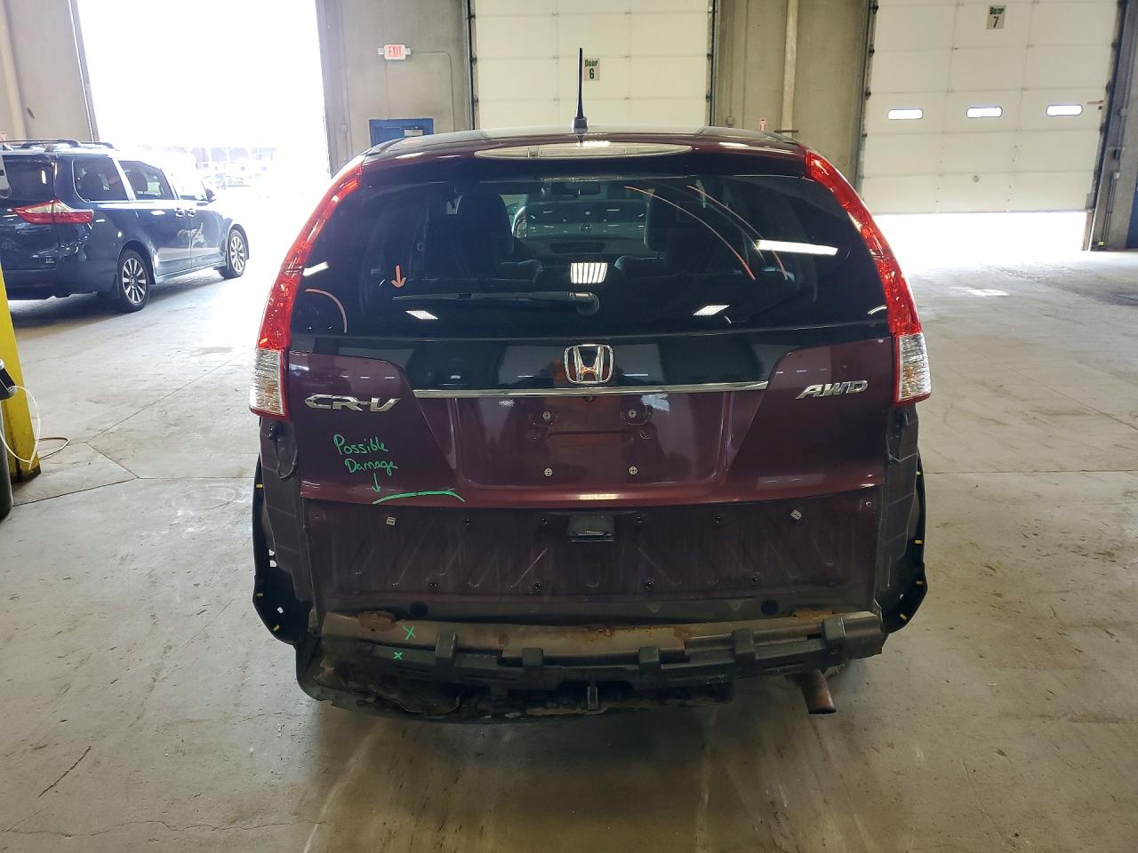 2013 Honda Cr-v Ex Бордовый vin: 5J6RM4H53DL008840