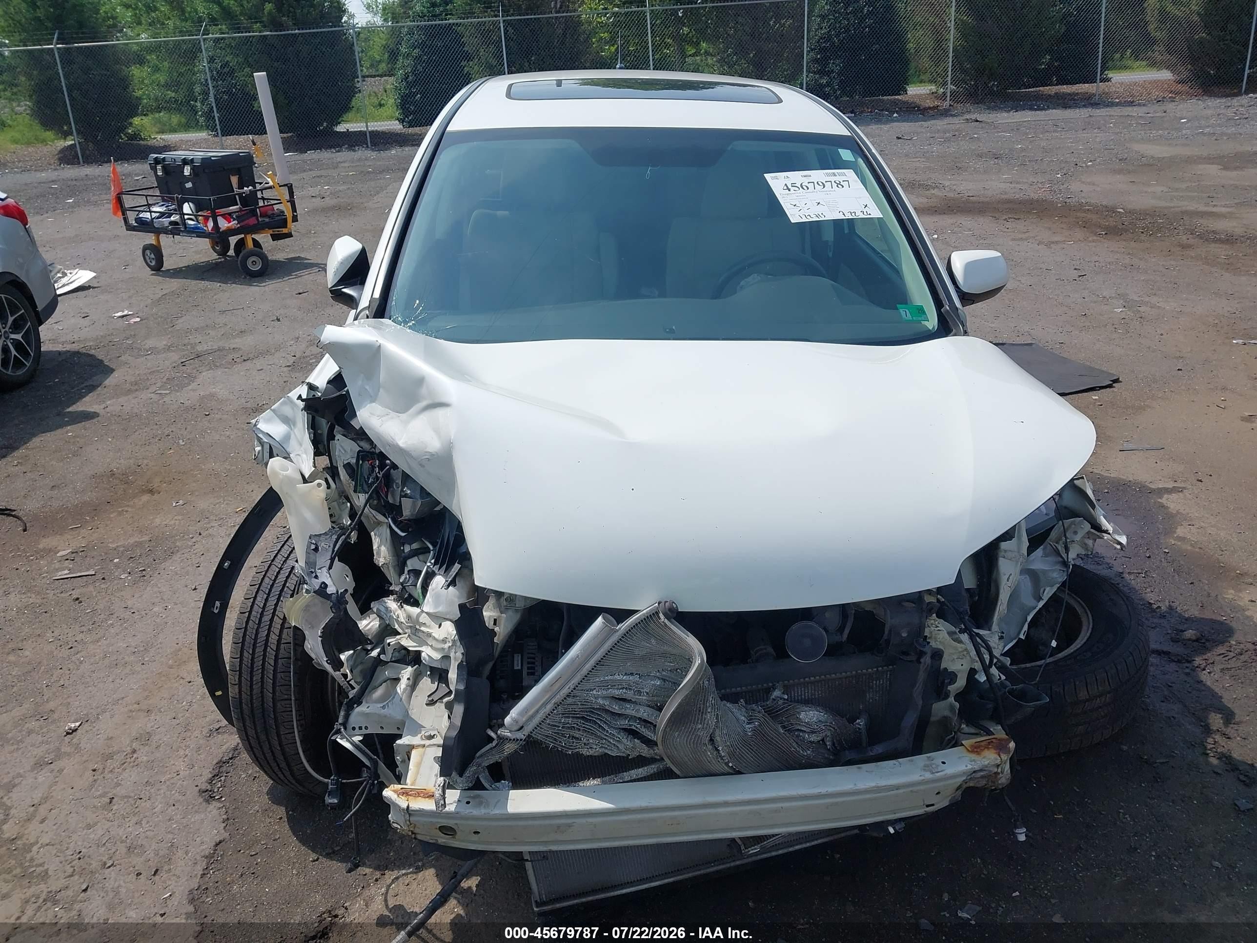 2013 Honda Cr-v Ex White vin: 5J6RM4H53DL018106