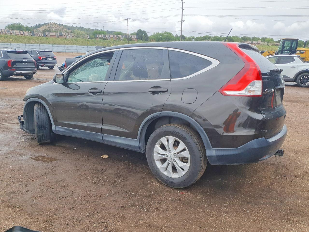 2013 Honda Cr-v Ex Brown vin: 5J6RM4H53DL038100