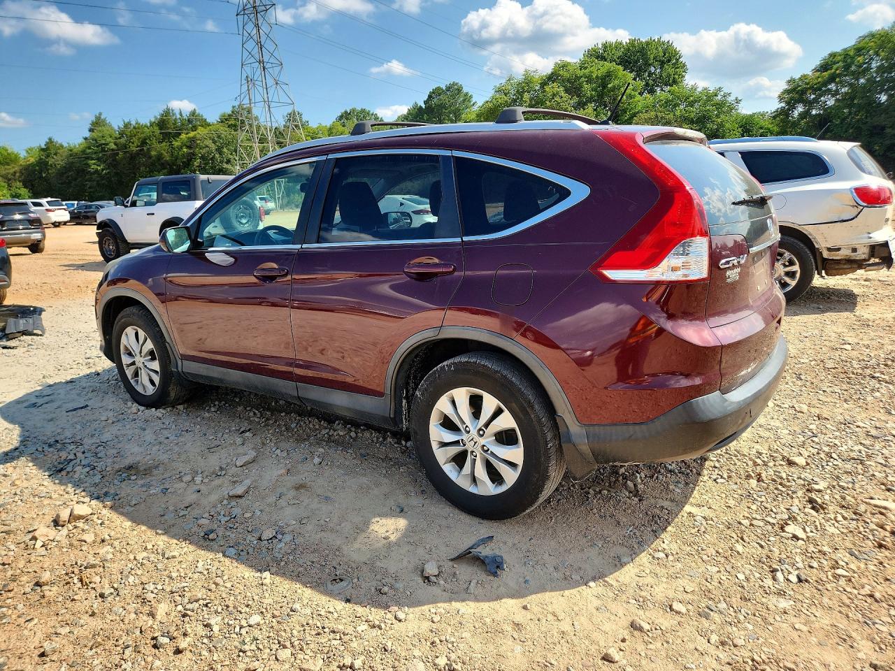 2013 Honda Cr-v Ex Maroon vin: 5J6RM4H53DL043278
