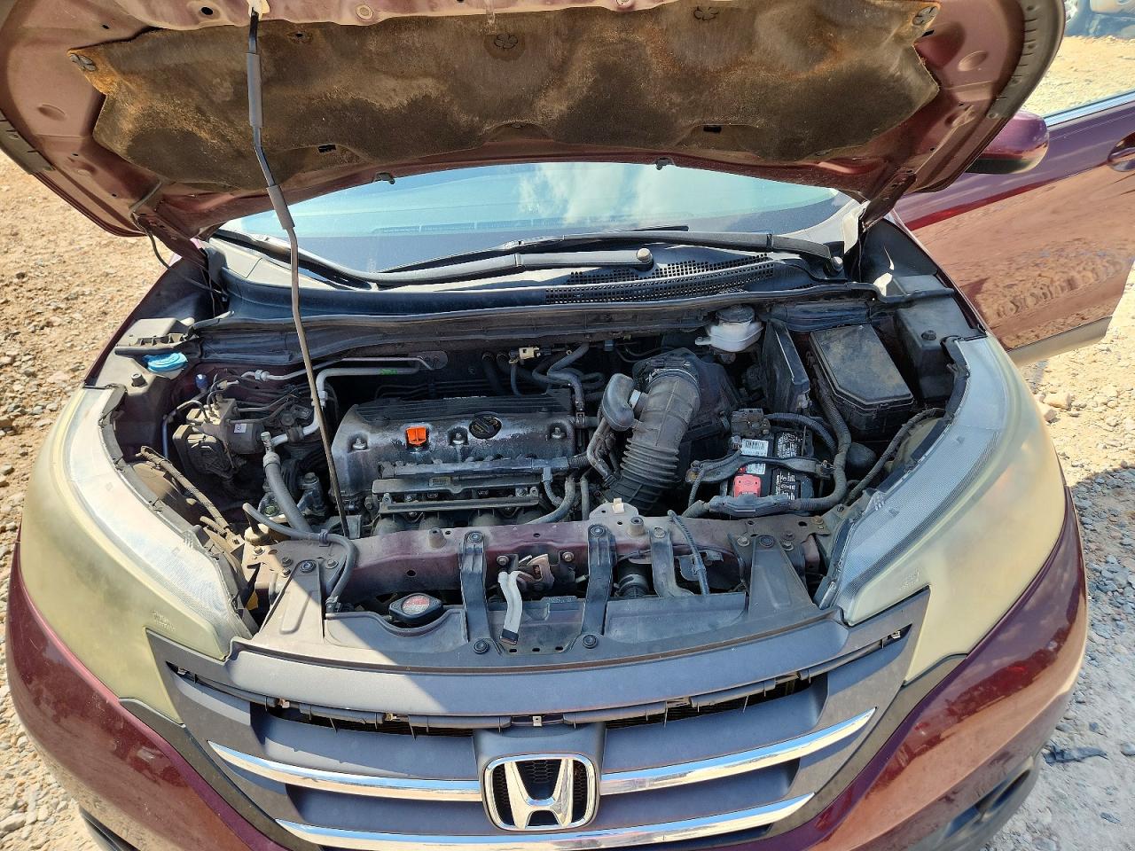 2013 Honda Cr-v Ex Maroon vin: 5J6RM4H53DL043278