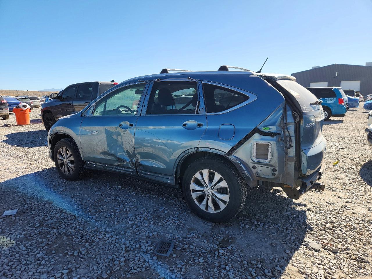 2013 Honda Cr-v Ex Blue vin: 5J6RM4H53DL043572