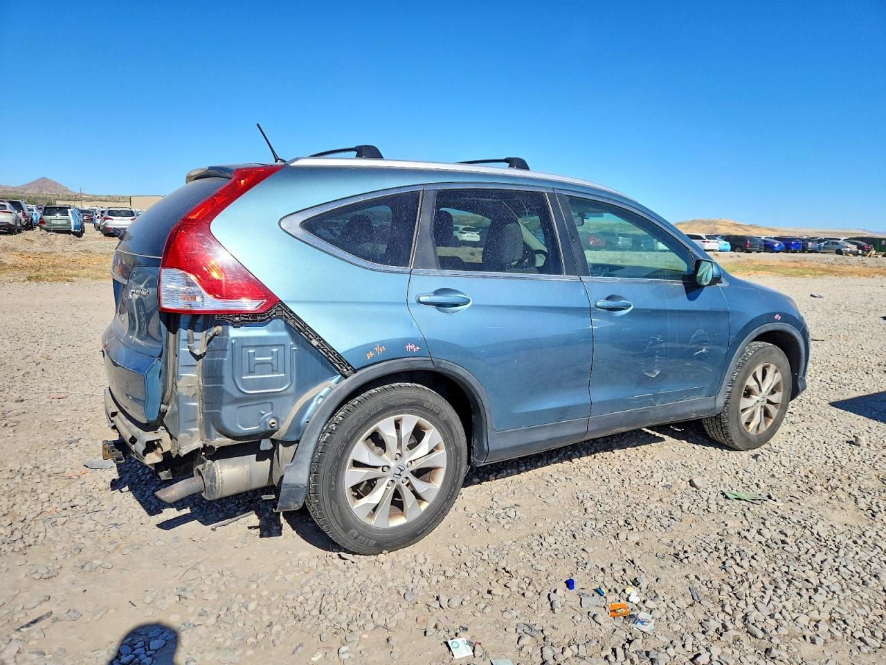 2013 Honda Cr-v Ex Blue vin: 5J6RM4H53DL043572