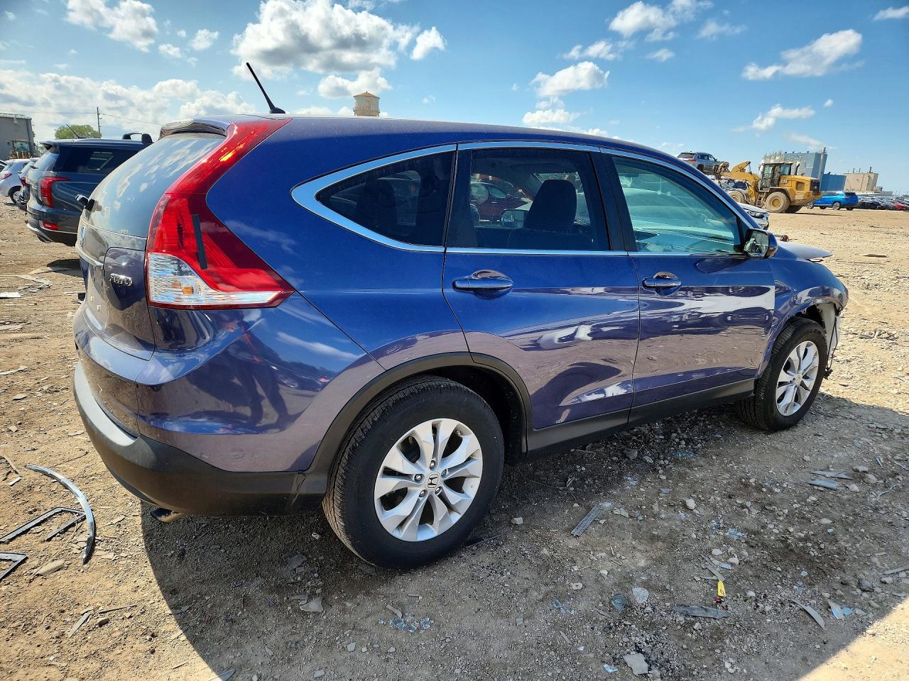 2013 Honda Cr-v Ex Blue vin: 5J6RM4H53DL047394
