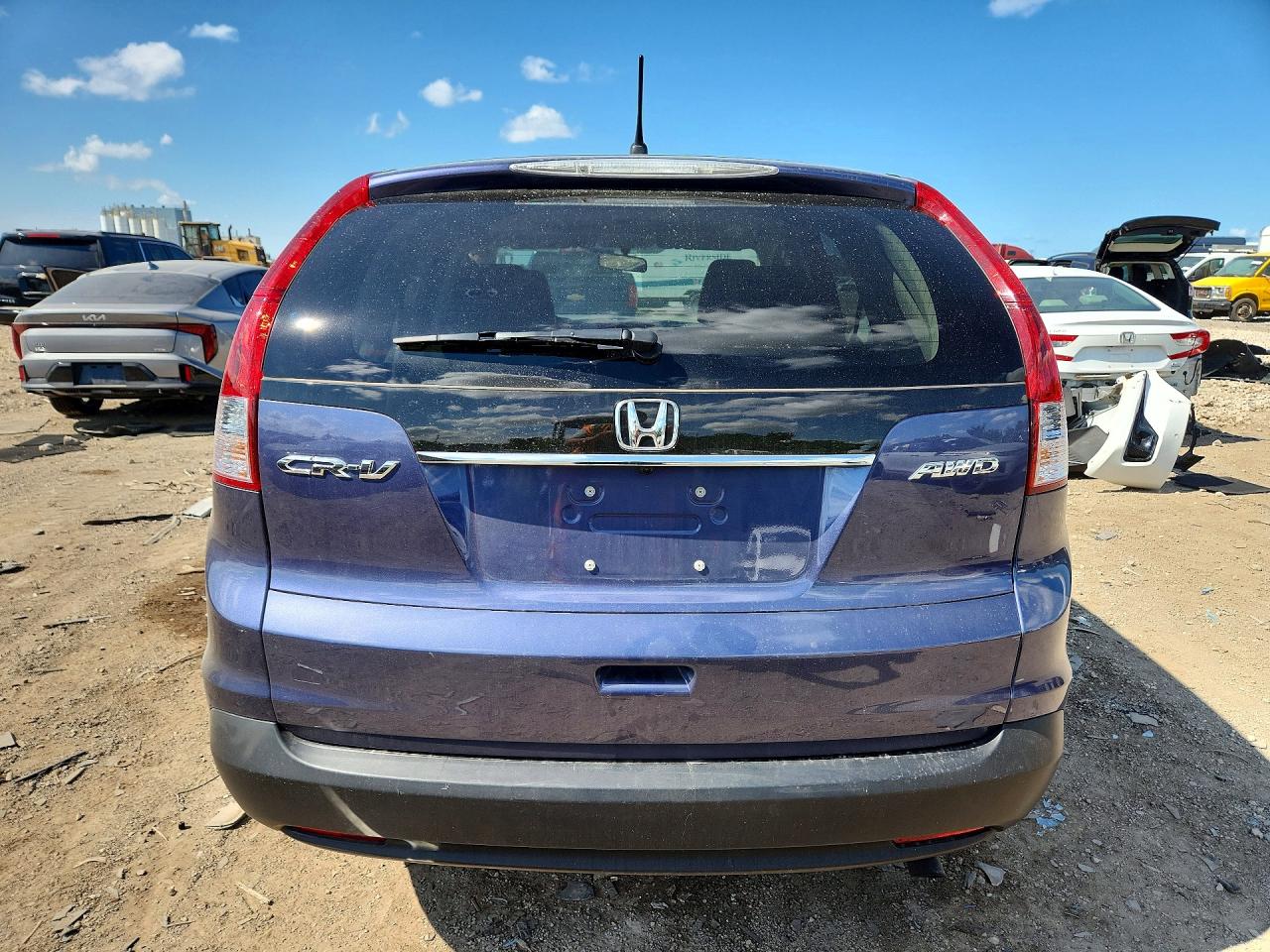 2013 Honda Cr-v Ex Blue vin: 5J6RM4H53DL047394