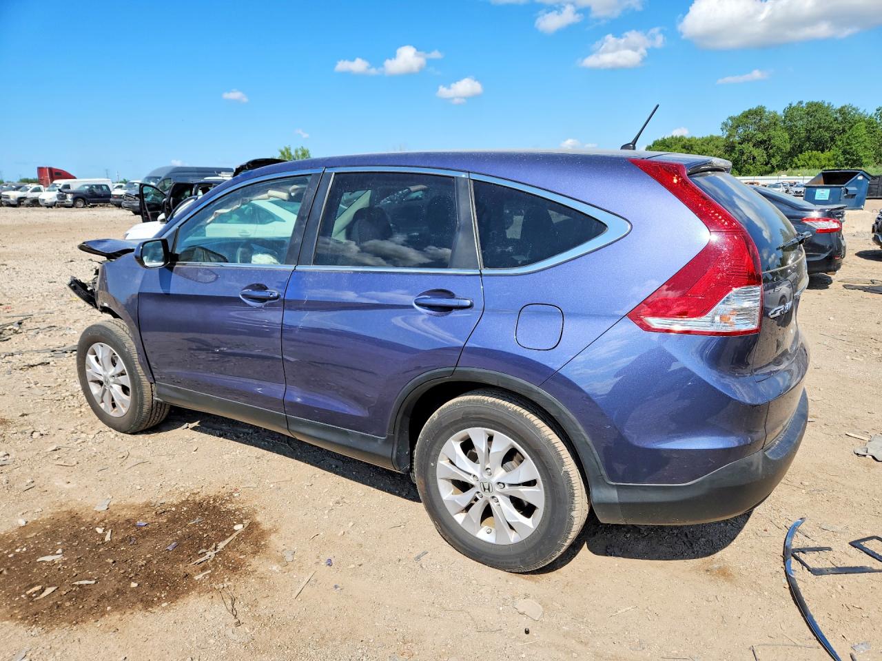 2013 Honda Cr-v Ex Blue vin: 5J6RM4H53DL047394