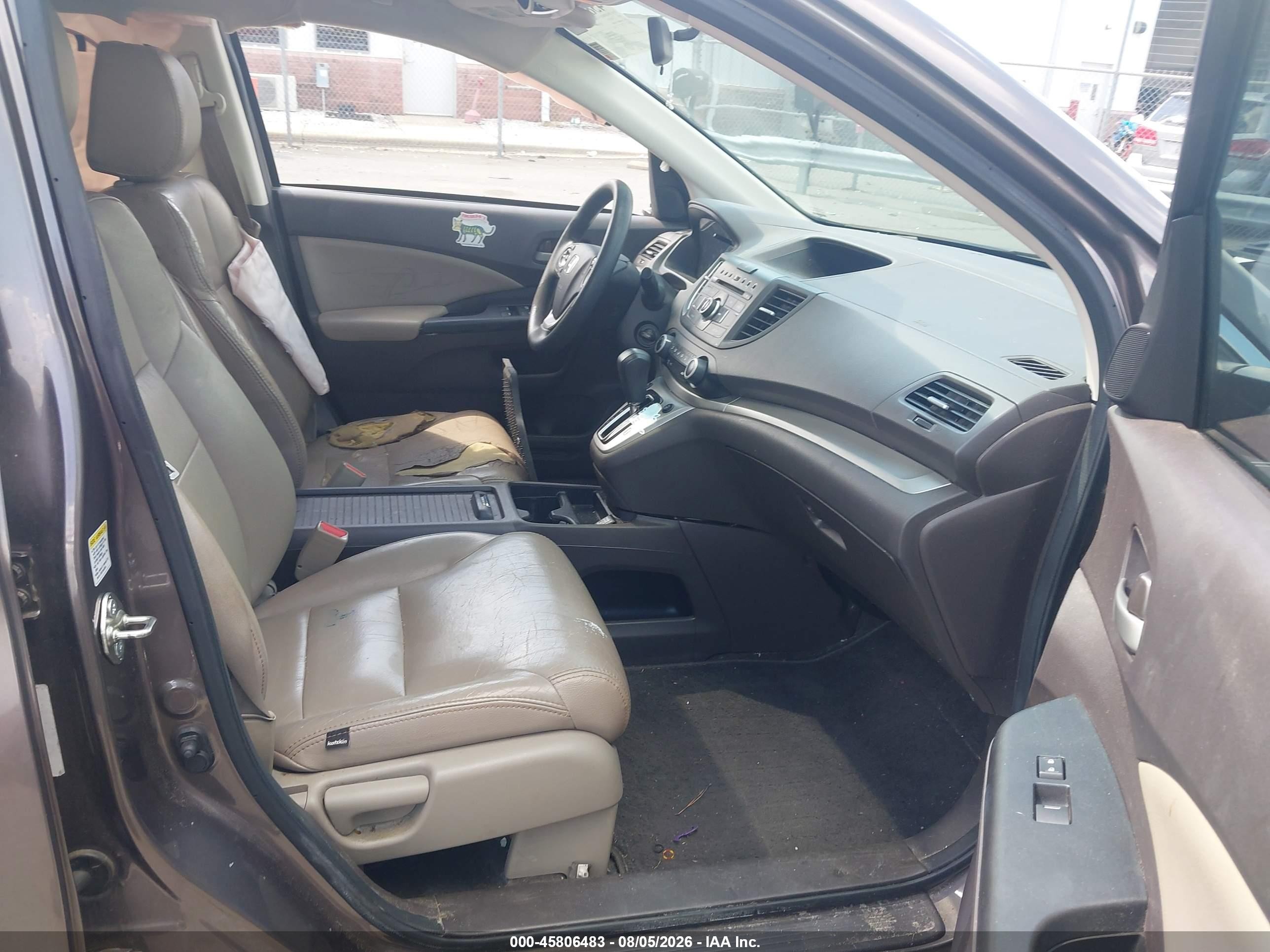 2013 Honda Cr-v Ex Gray vin: 5J6RM4H53DL088866