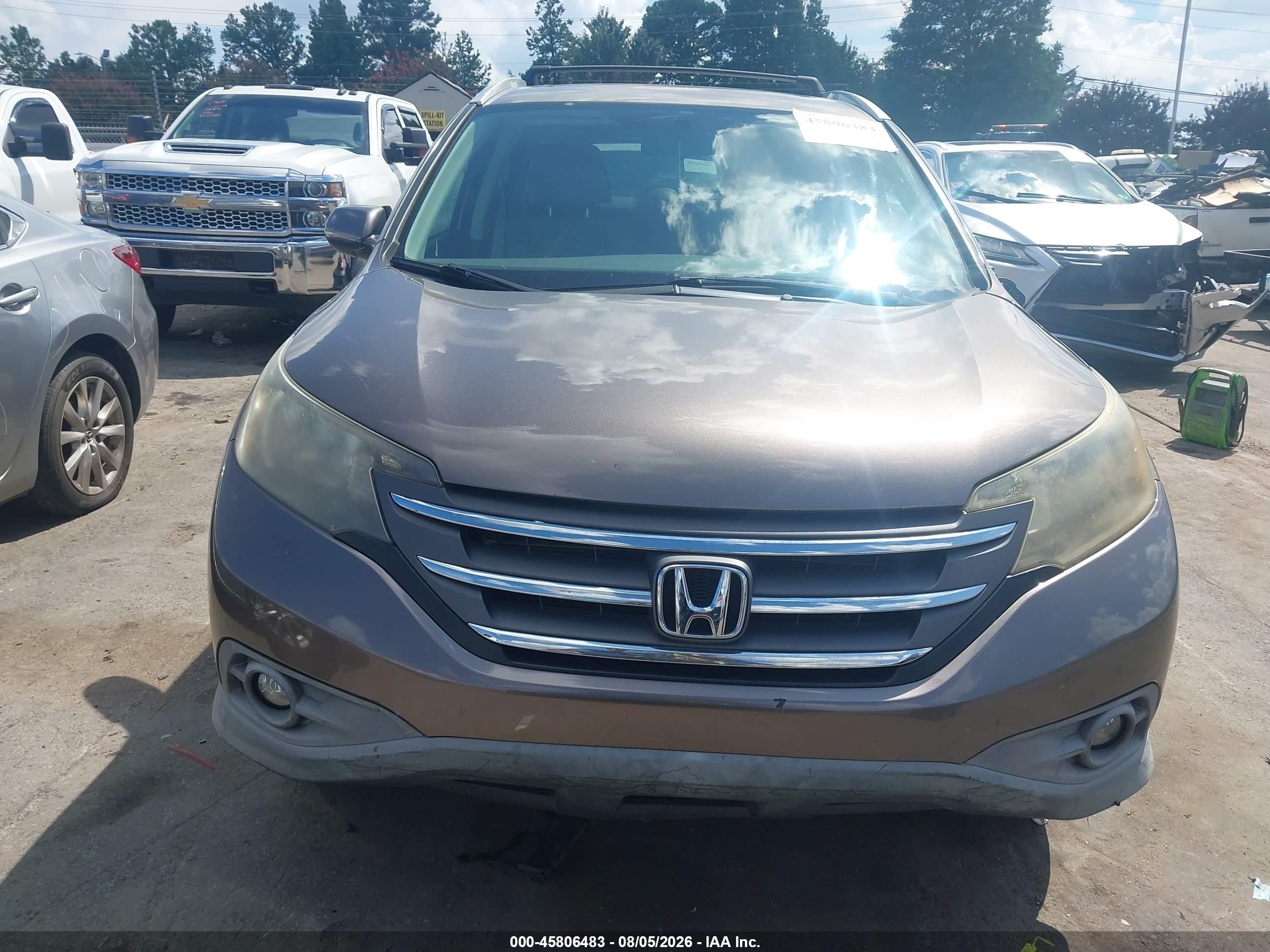 2013 Honda Cr-v Ex Gray vin: 5J6RM4H53DL088866