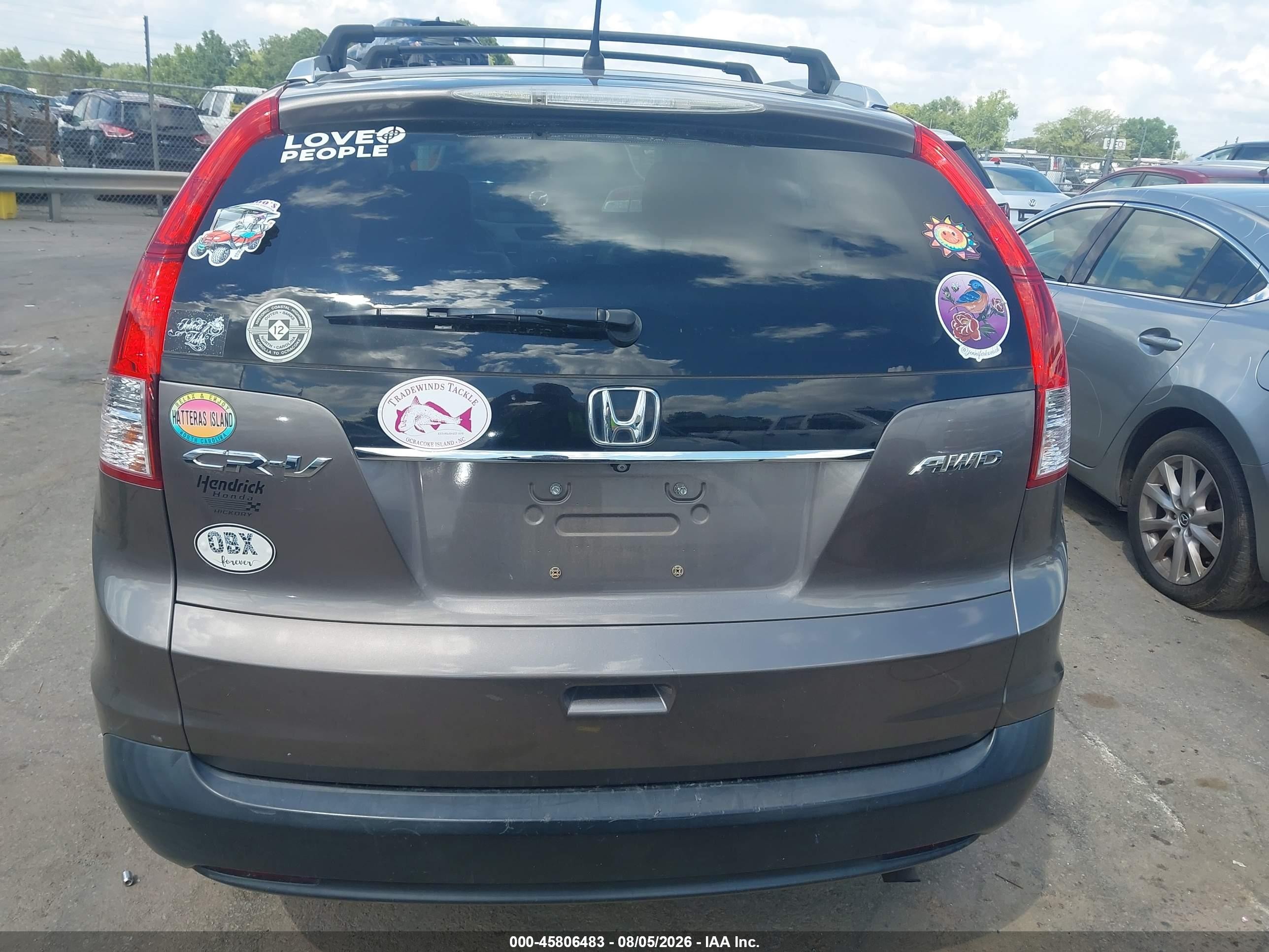 2013 Honda Cr-v Ex Gray vin: 5J6RM4H53DL088866