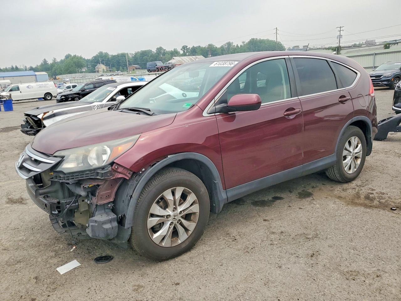 2014 Honda Cr-v Ex Maroon vin: 5J6RM4H53EL002506