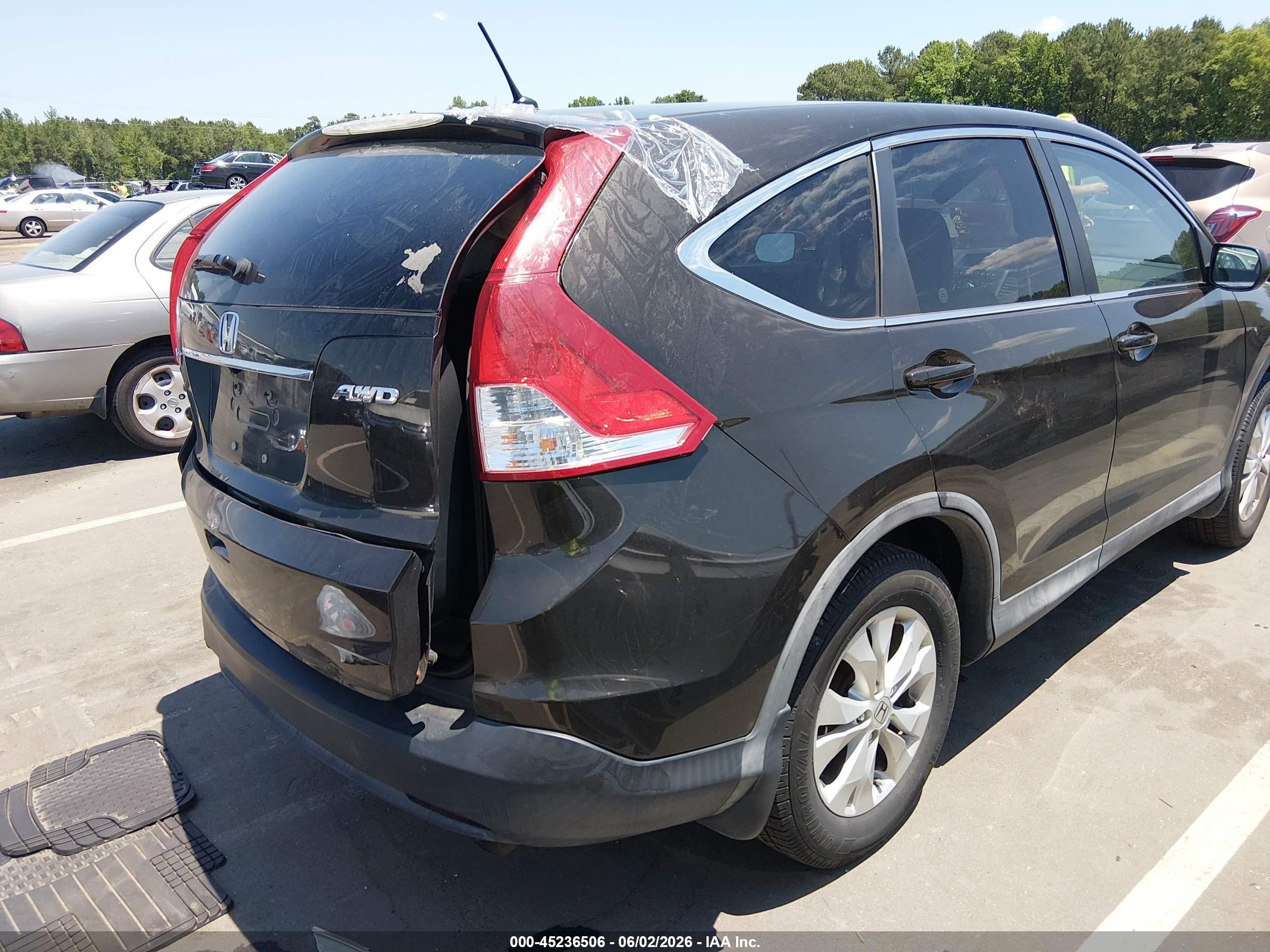 2014 Honda Cr-v Ex Brown vin: 5J6RM4H53EL027907