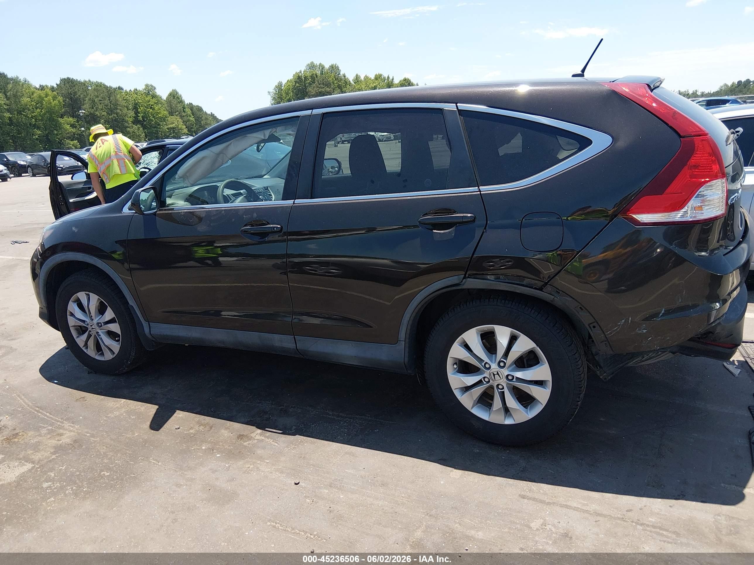 2014 Honda Cr-v Ex Brown vin: 5J6RM4H53EL027907