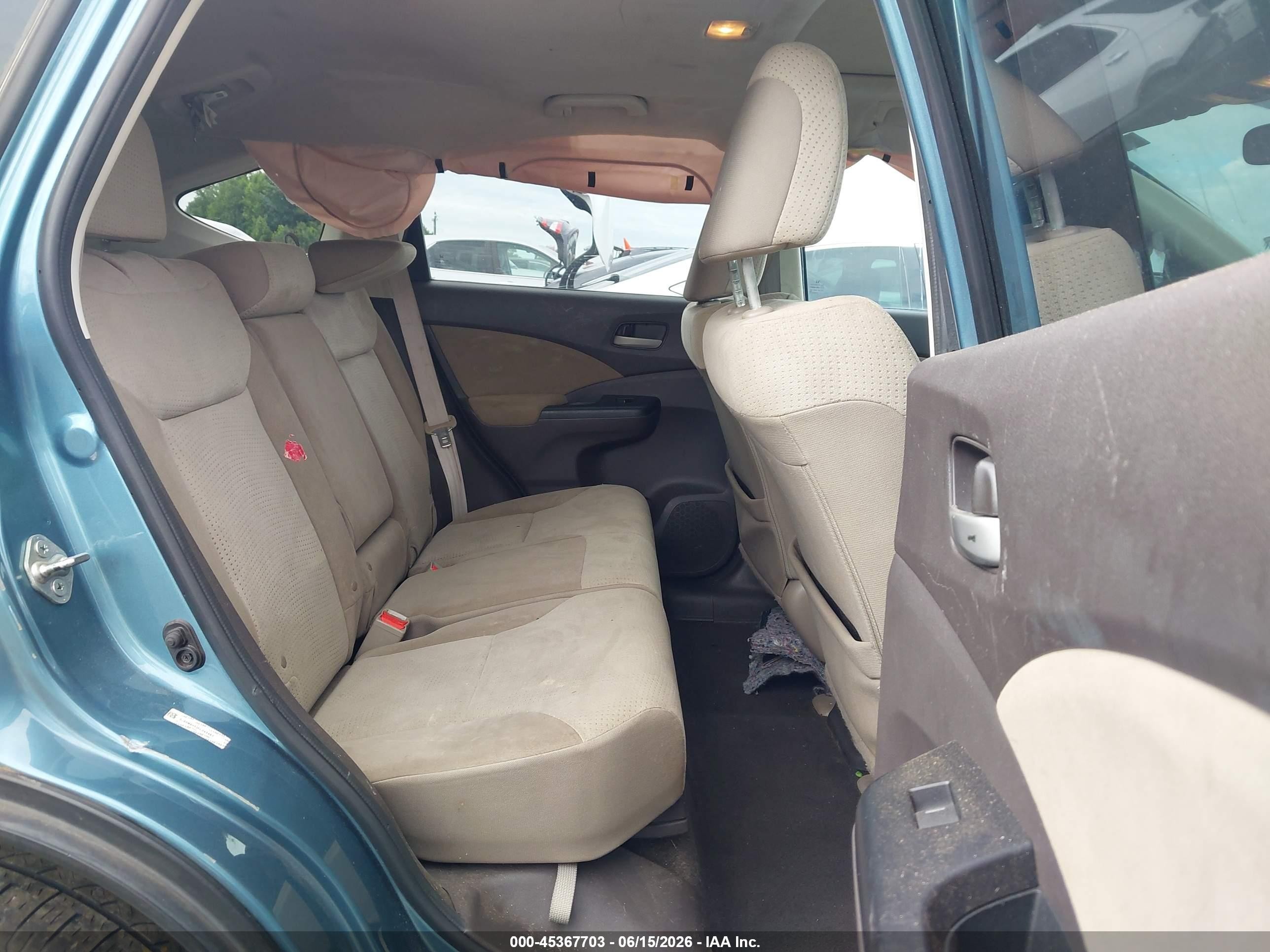 2014 Honda Cr-v Ex Turquoise vin: 5J6RM4H53EL045467