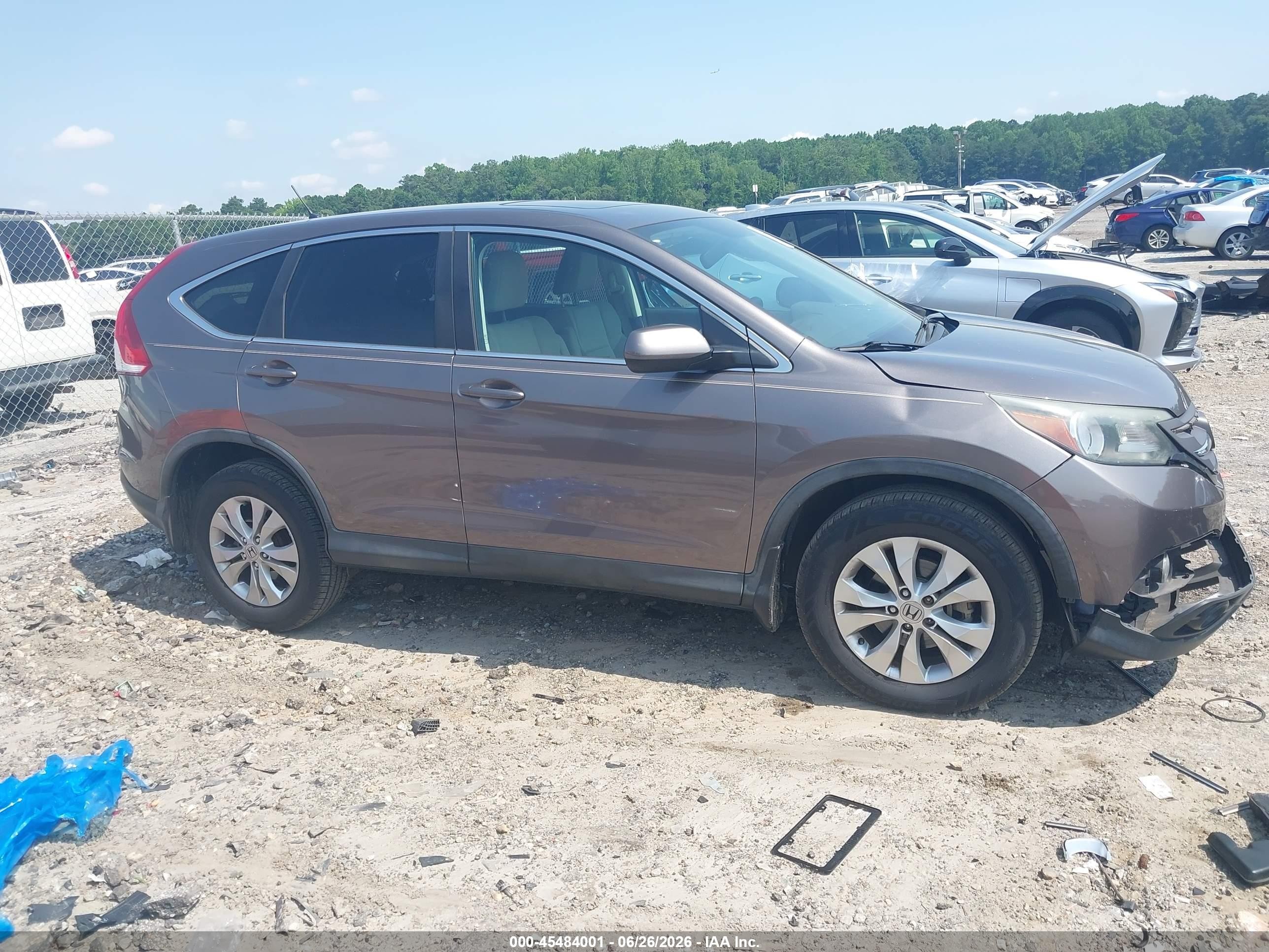 2014 Honda Cr-v Ex Brown vin: 5J6RM4H53EL085063