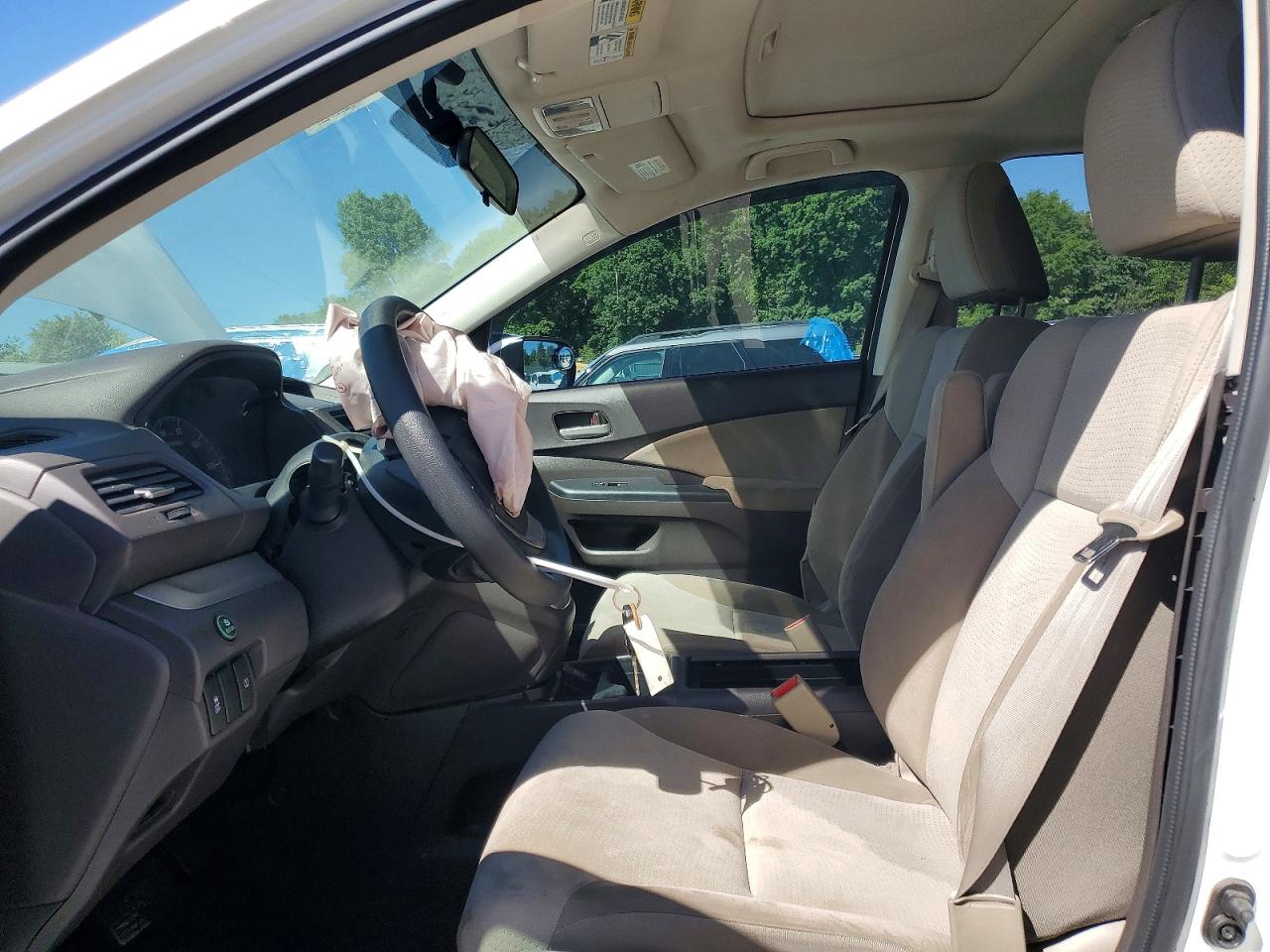 2014 Honda Cr-v Ex White vin: 5J6RM4H53EL108339