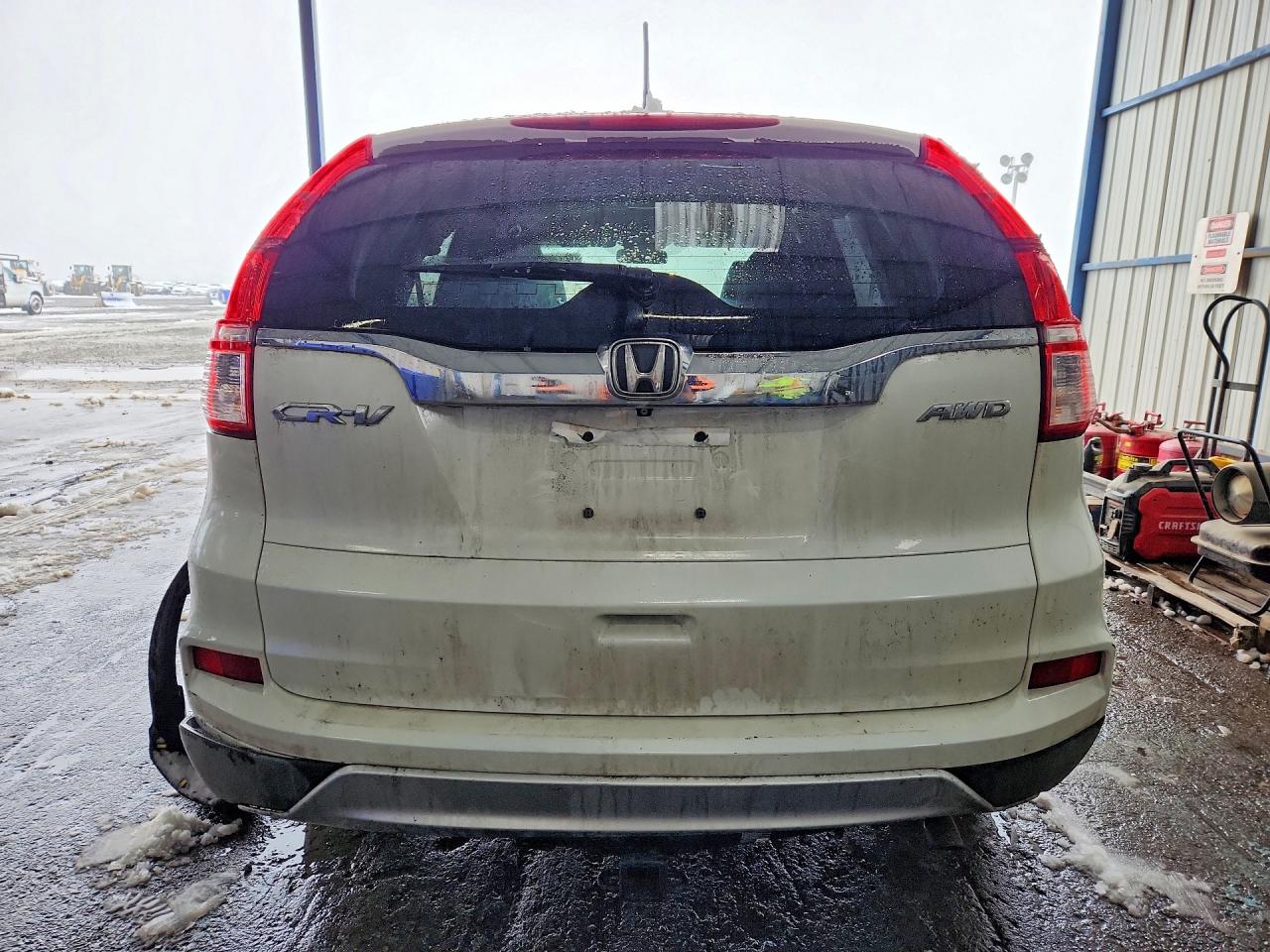 2015 Honda Cr-v Ex White vin: 5J6RM4H53FL015953