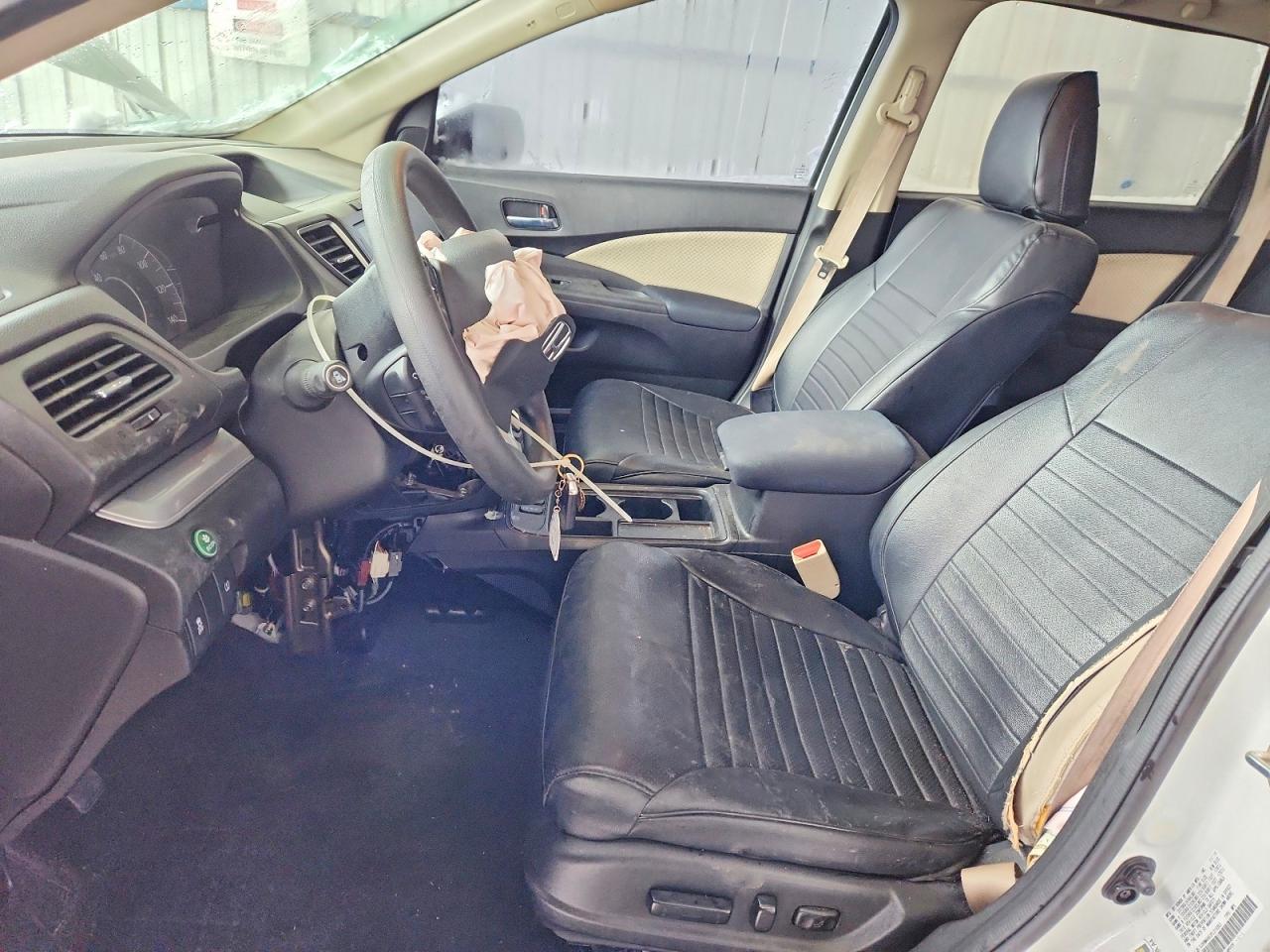 2015 Honda Cr-v Ex White vin: 5J6RM4H53FL015953