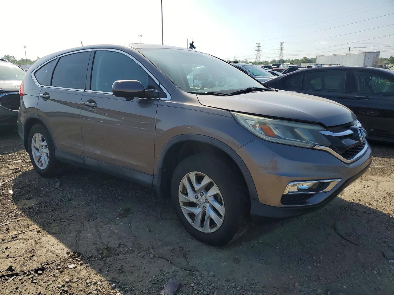 2015 Honda Cr-v Ex Brown vin: 5J6RM4H53FL043574