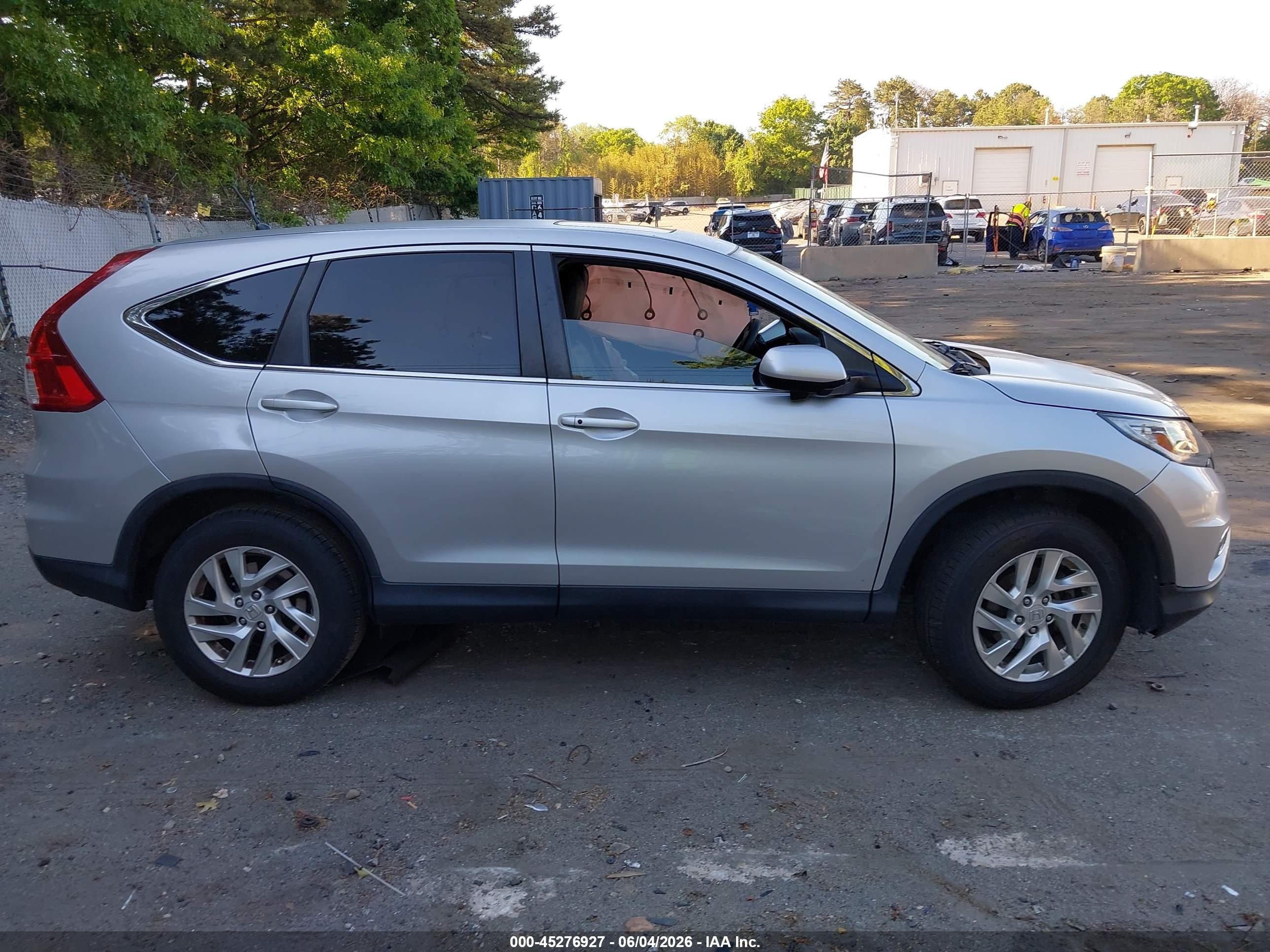 2015 Honda Cr-v Ex Silver vin: 5J6RM4H53FL054137