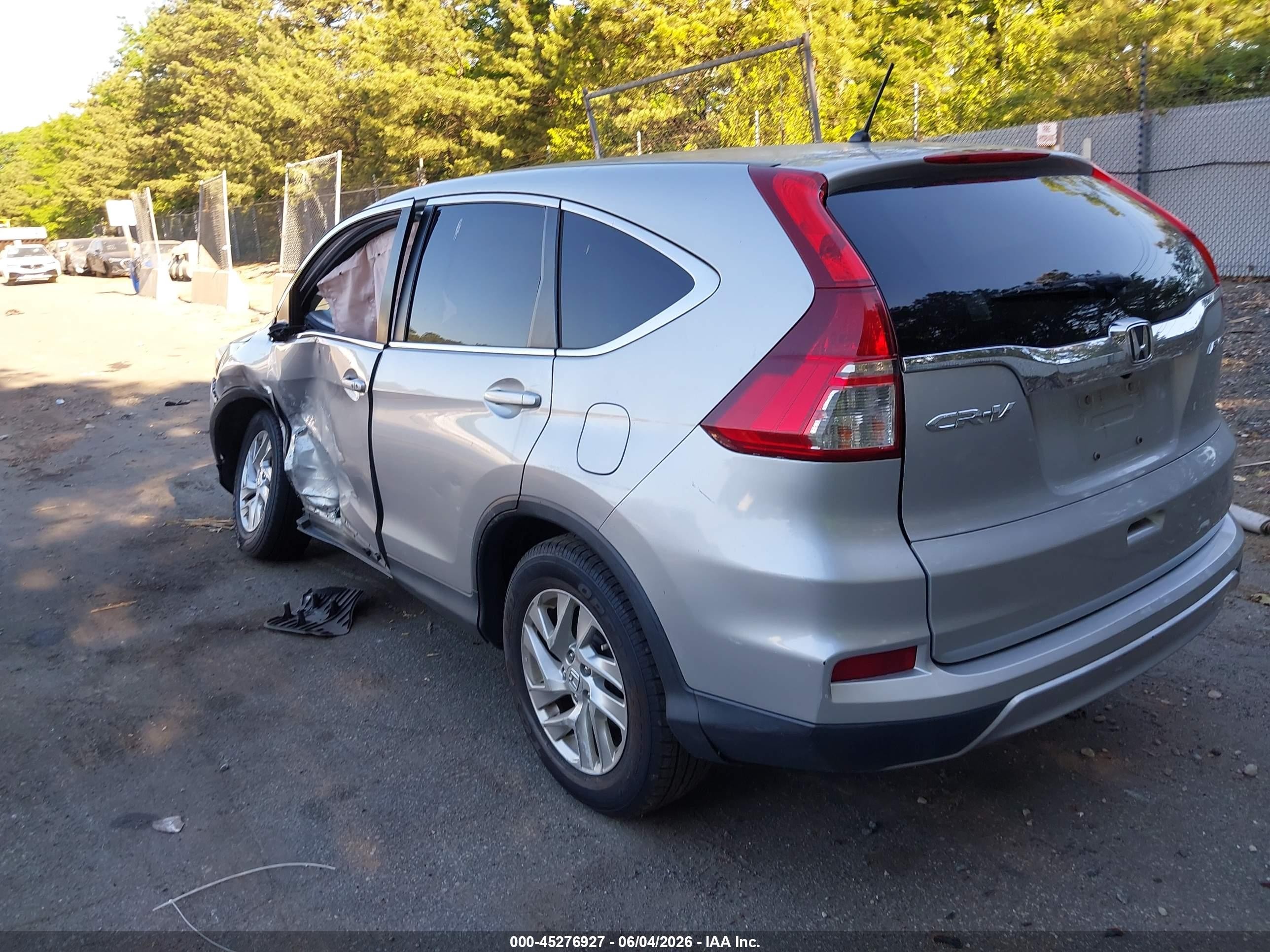 2015 Honda Cr-v Ex Silver vin: 5J6RM4H53FL054137
