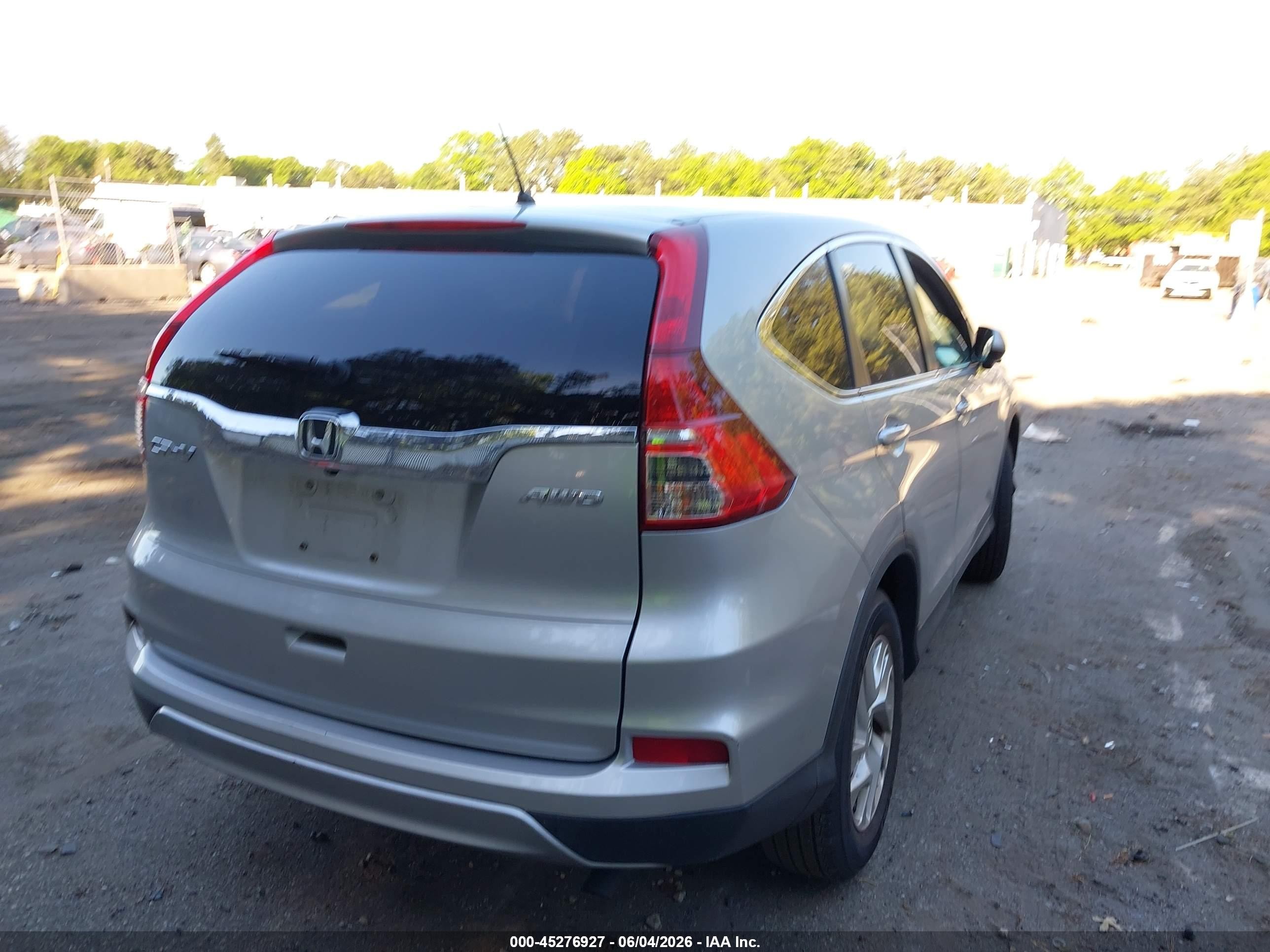 2015 Honda Cr-v Ex Silver vin: 5J6RM4H53FL054137