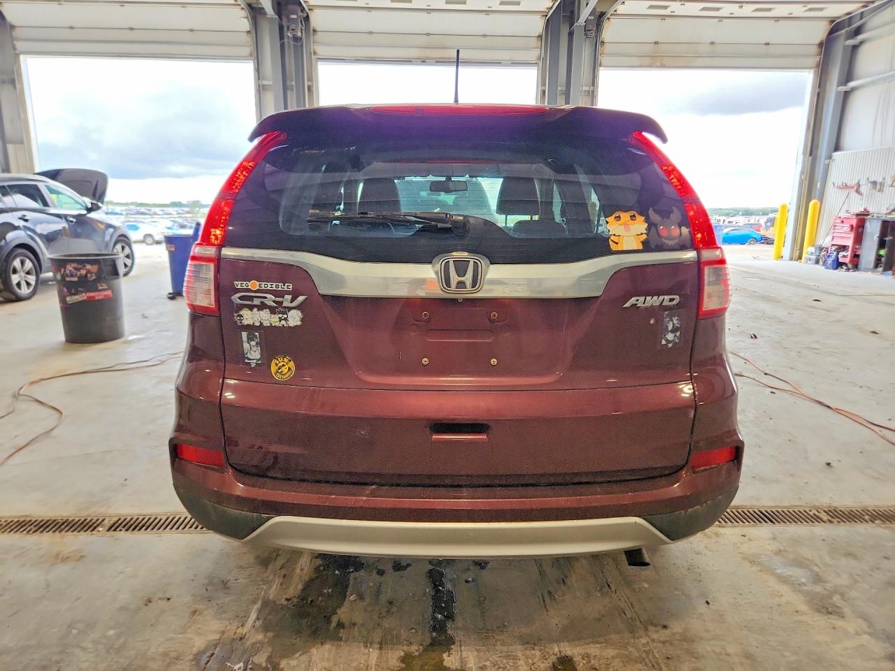 2015 Honda Cr-v Ex Burgundy vin: 5J6RM4H53FL054767