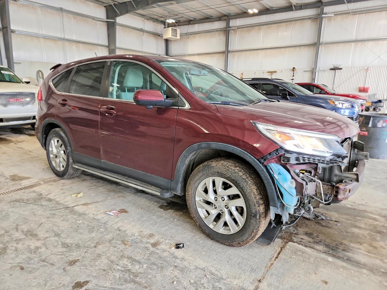 2015 Honda Cr-v Ex Burgundy vin: 5J6RM4H53FL054767